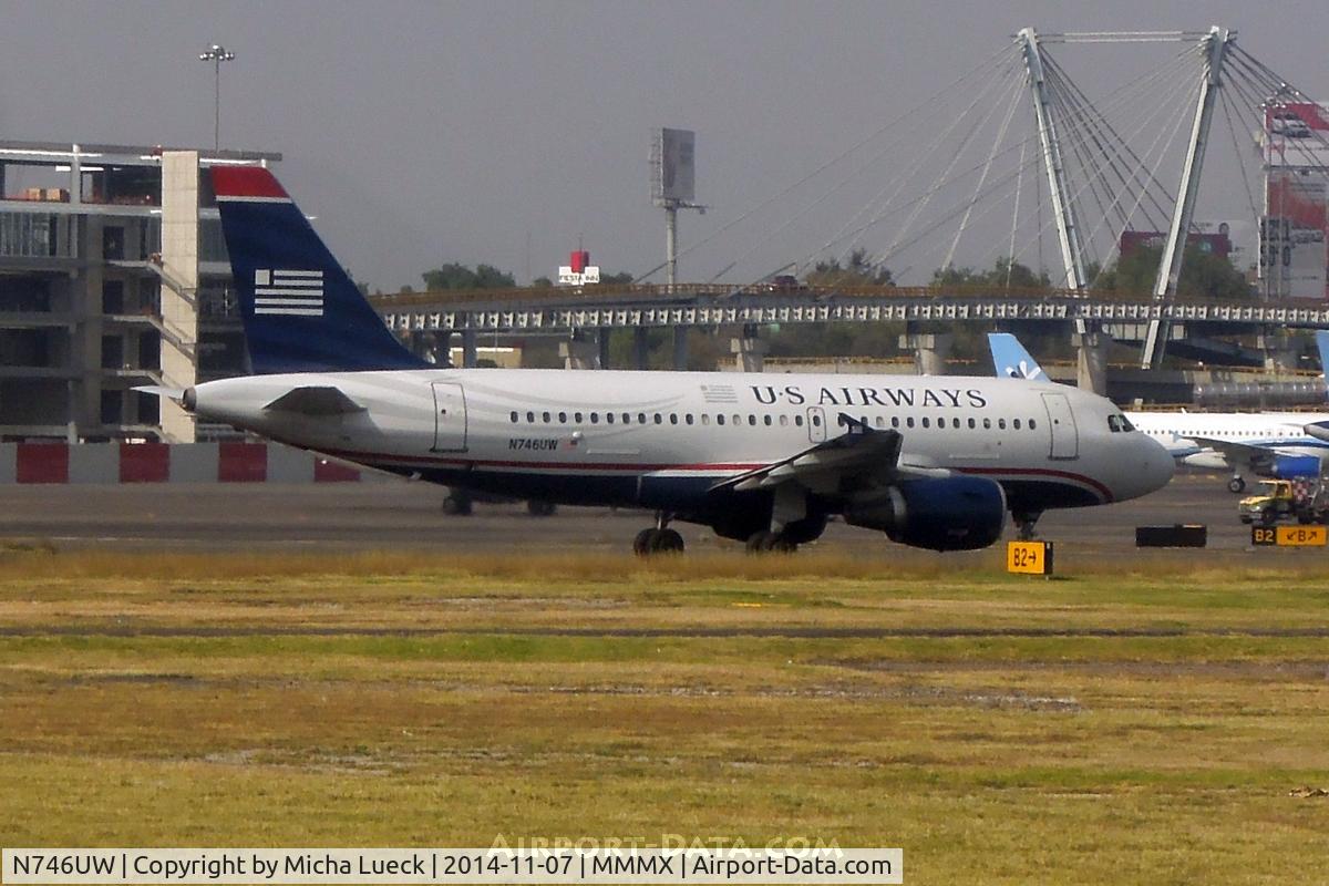 N746UW, 2000 Airbus A319-112 C/N 1297, At Mexico City