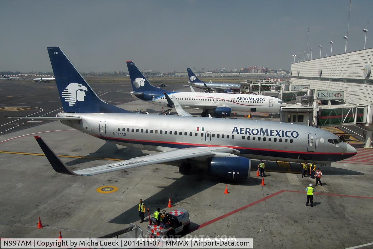 N997AM, 2002 Boeing 737-76Q C/N 30283, At Mexico City