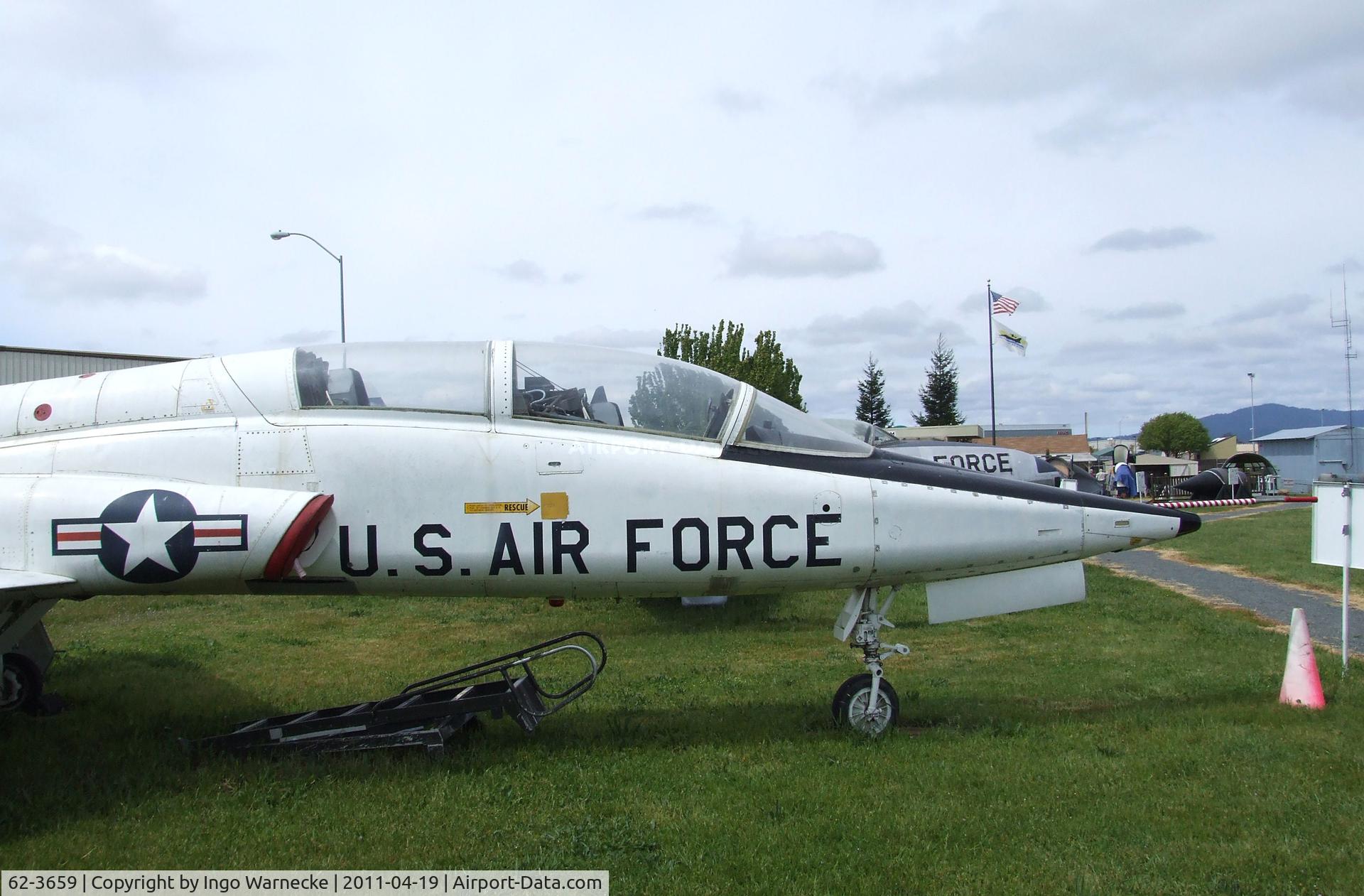 62-3659, 1962 Northrop T-38A Talon C/N N.5364, Northrop T-38A Talon at the Pacific Coast Air Museum, Santa Rosa CA
