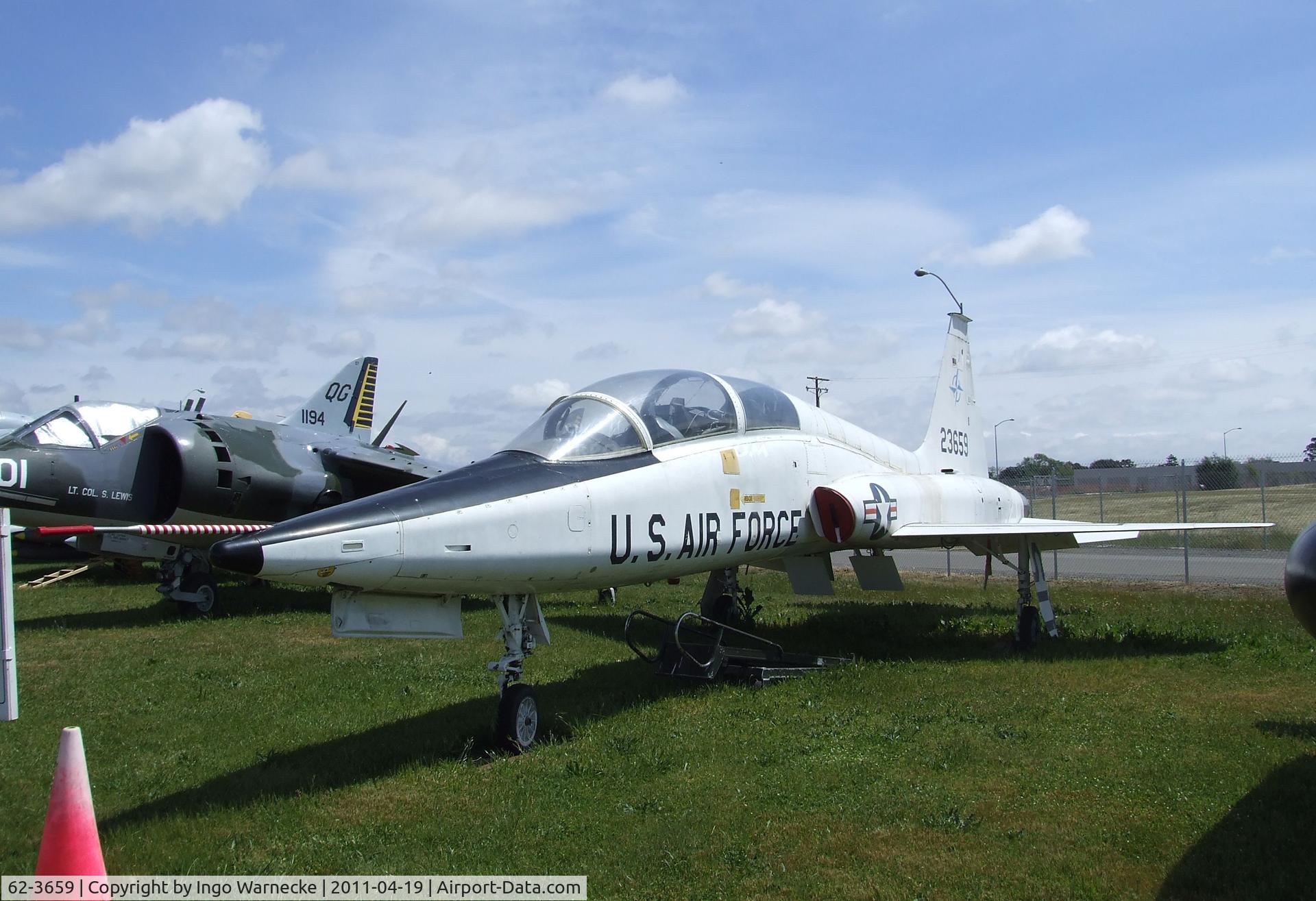 62-3659, 1962 Northrop T-38A Talon C/N N.5364, Northrop T-38A Talon at the Pacific Coast Air Museum, Santa Rosa CA