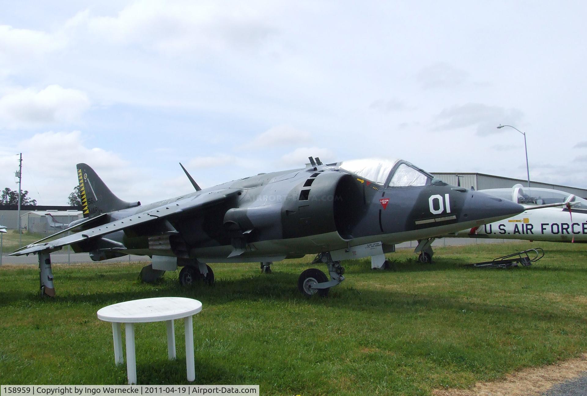 158959, Hawker Siddeley AV-8C Harrier C/N 712120, Hawker Siddeley AV-8C Harrier at the Pacific Coast Air Museum, Santa Rosa CA