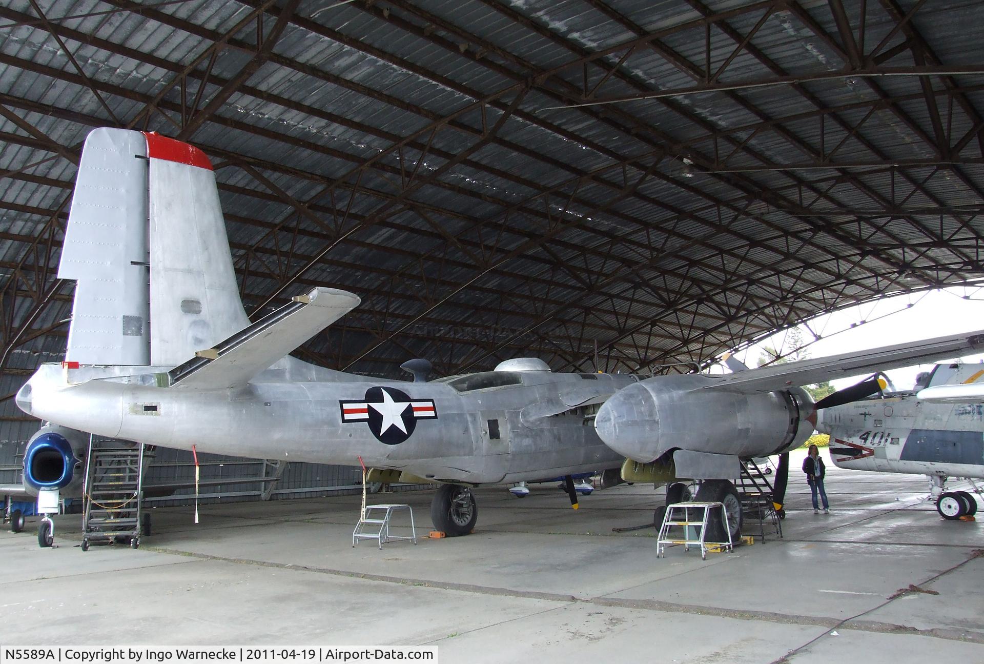 N5589A, 1941 Douglas B-26C Invader C/N 7016, Douglas A-26B Invader at the Pacific Coast Air Museum, Santa Rosa CA