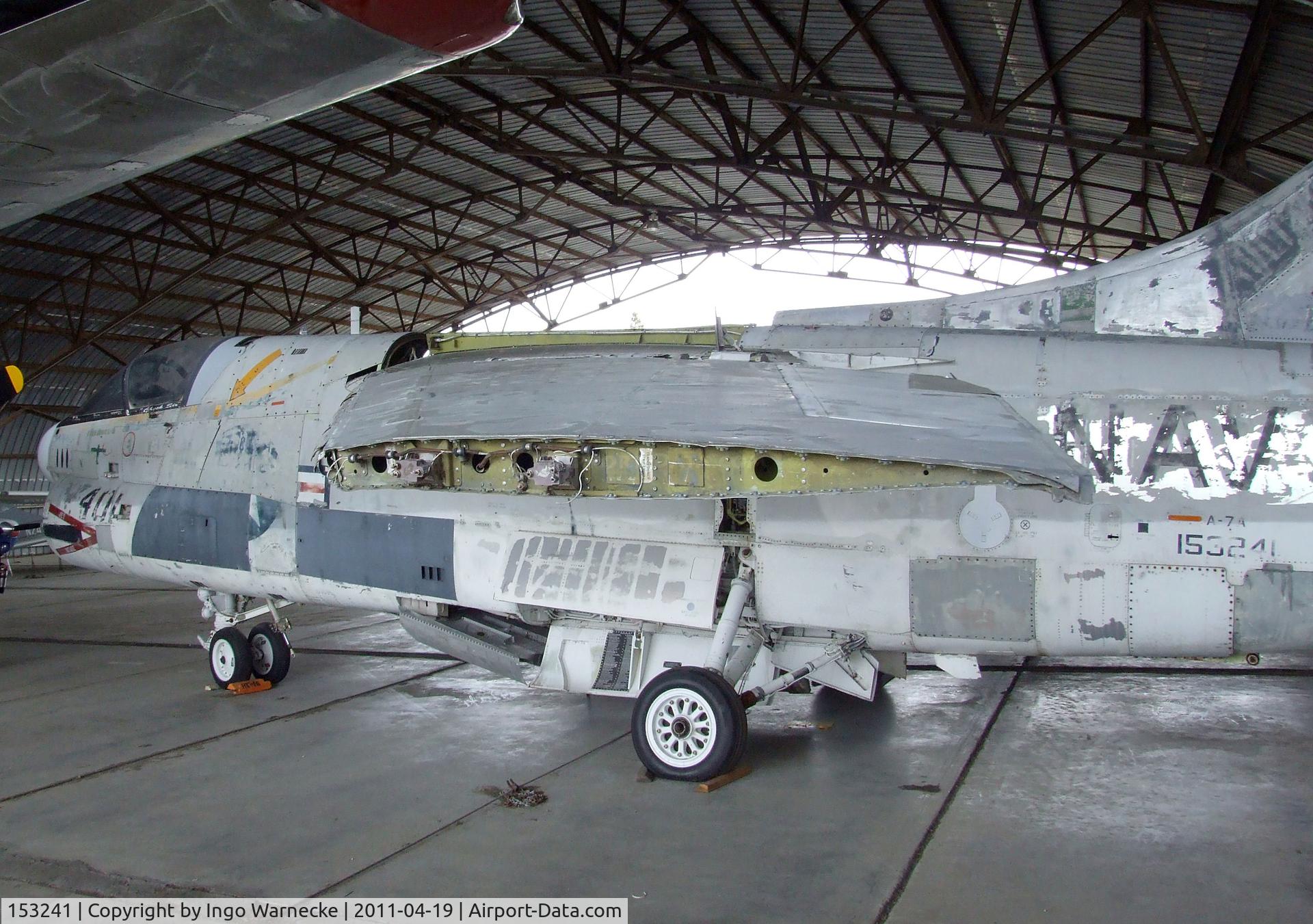 153241, LTV A-7A Corsair II C/N A-150, LTV A-7A Corsair II being restored at the Pacific Coast Air Museum, Santa Rosa CA