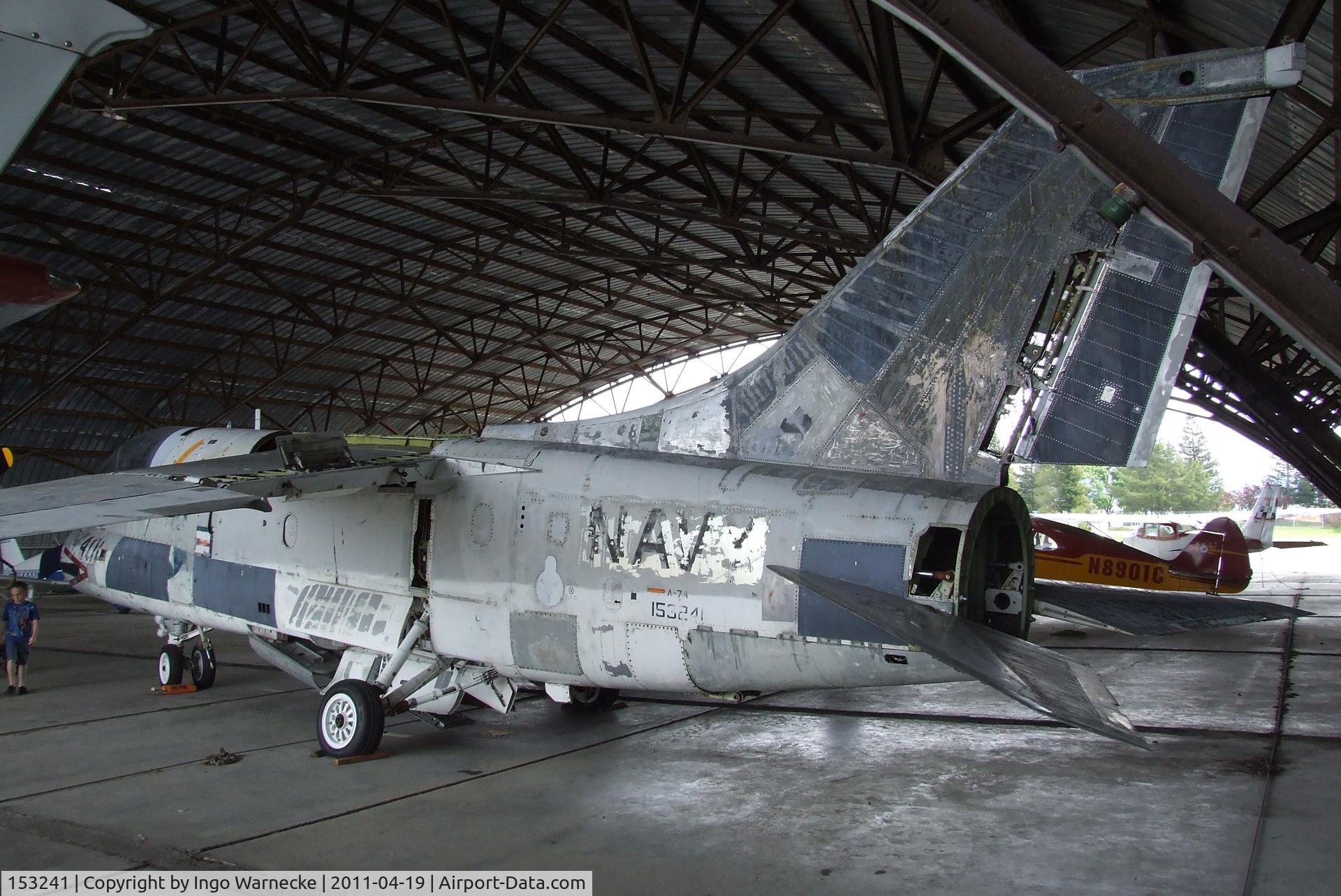 153241, LTV A-7A Corsair II C/N A-150, LTV A-7A Corsair II being restored at the Pacific Coast Air Museum, Santa Rosa CA