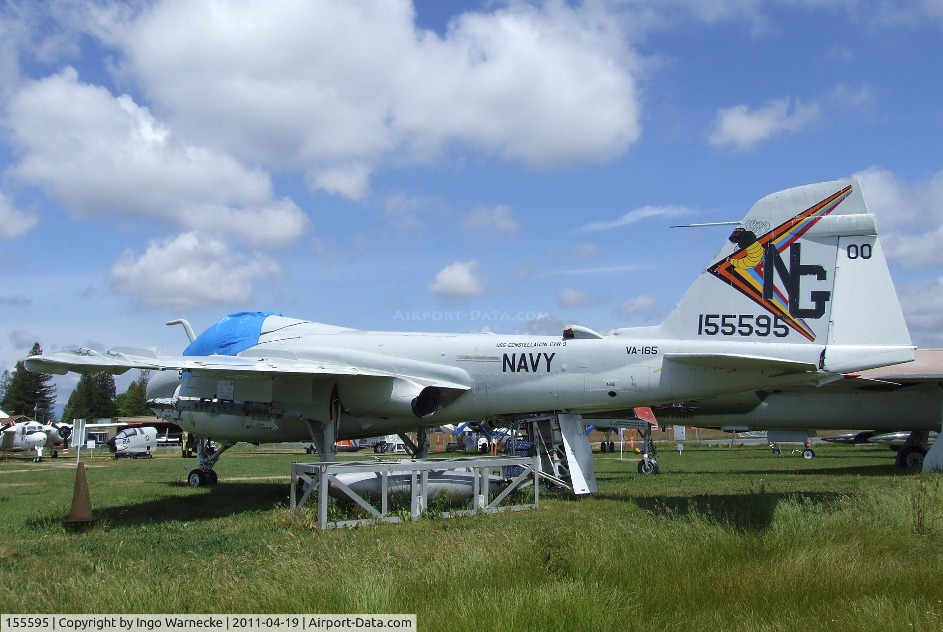 155595, Grumman A-6E Intruder C/N I-321, Grumman A-6E Intruder at the Pacific Coast Air Museum, Santa Rosa CA