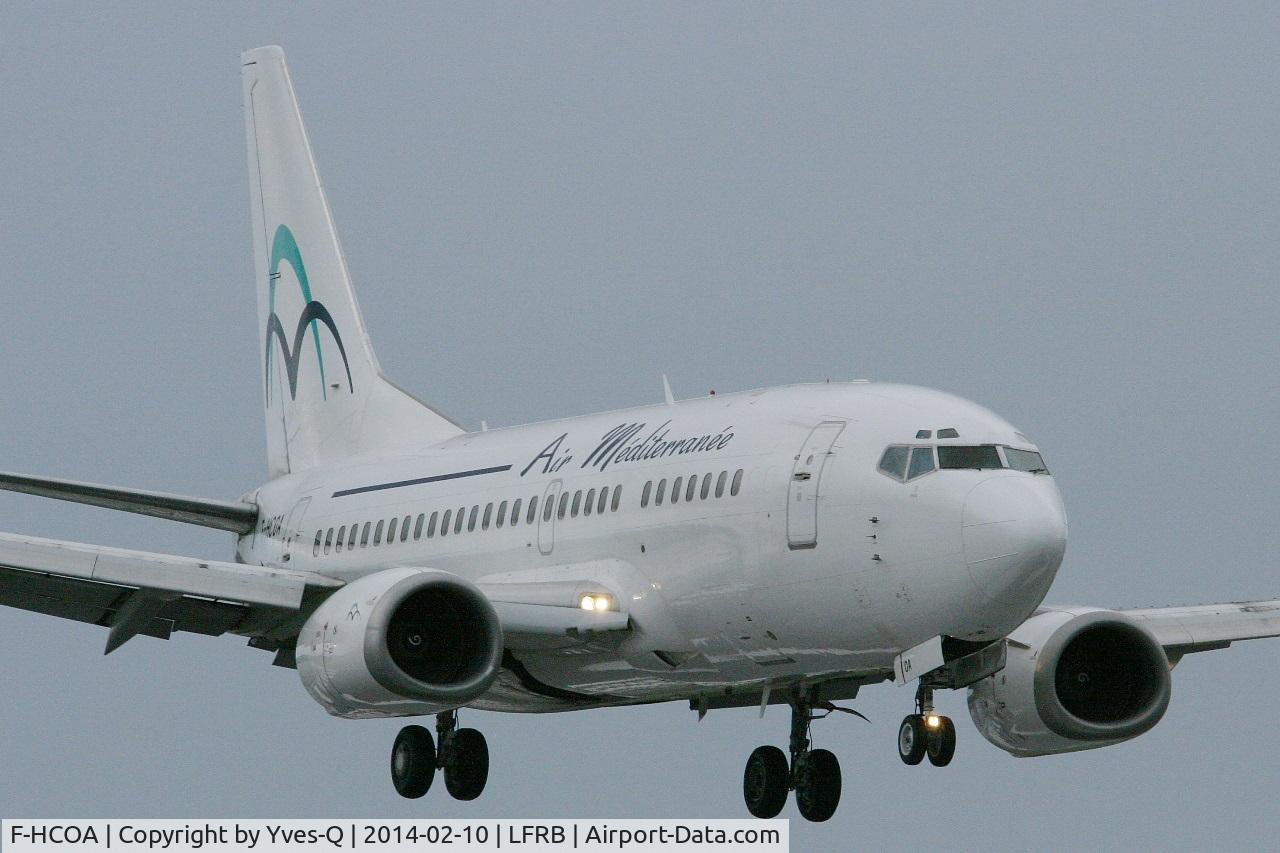F-HCOA, 1996 Boeing 737-5L9 C/N 28084, Boeing 737-5L9, On final rwy 25L, Brest-Bretagne airport (LFRB-BES)