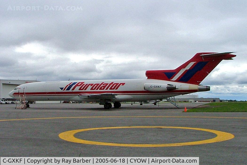 C-GXKF, 1978 Boeing 727-243 C/N 21663, Boeing 727-243F [21663] (Purolator Courier) Ottawa-Macdonald Cartier International~C 18/06/2005