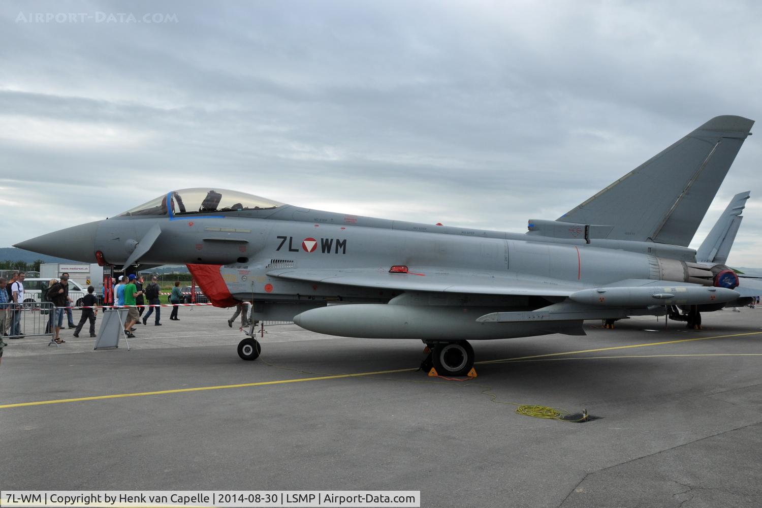 7L-WM, Eurofighter EF-2000 Typhoon S C/N GS010, Eurofoighter Typhoon of the Österreichische Luftstreitkräfte (Austrian Air Force) at Payerne Air Base, Switzerland.