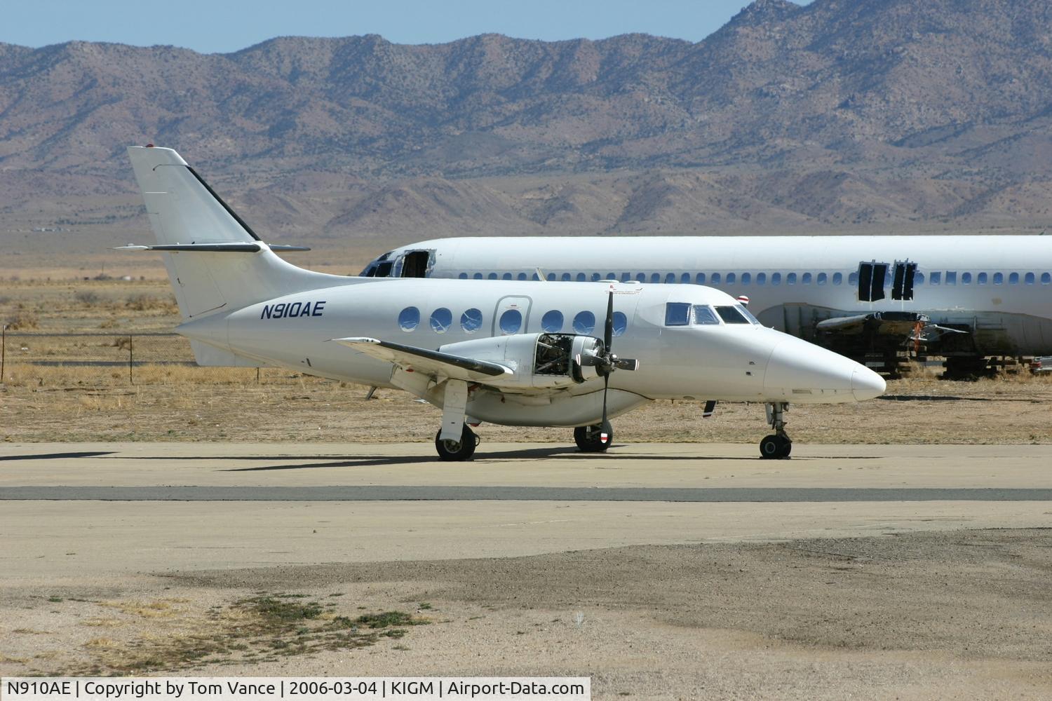 N910AE, 1990 British Aerospace BAe-3201 Jetstream C/N 910, at Kingman AZ USA