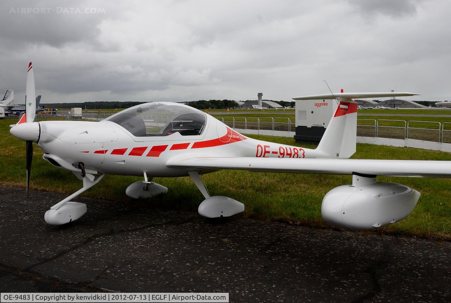 OE-9483, Diamond HK-36TCC ECO Super Dimona C/N 36583, On static display at FIA 2014.