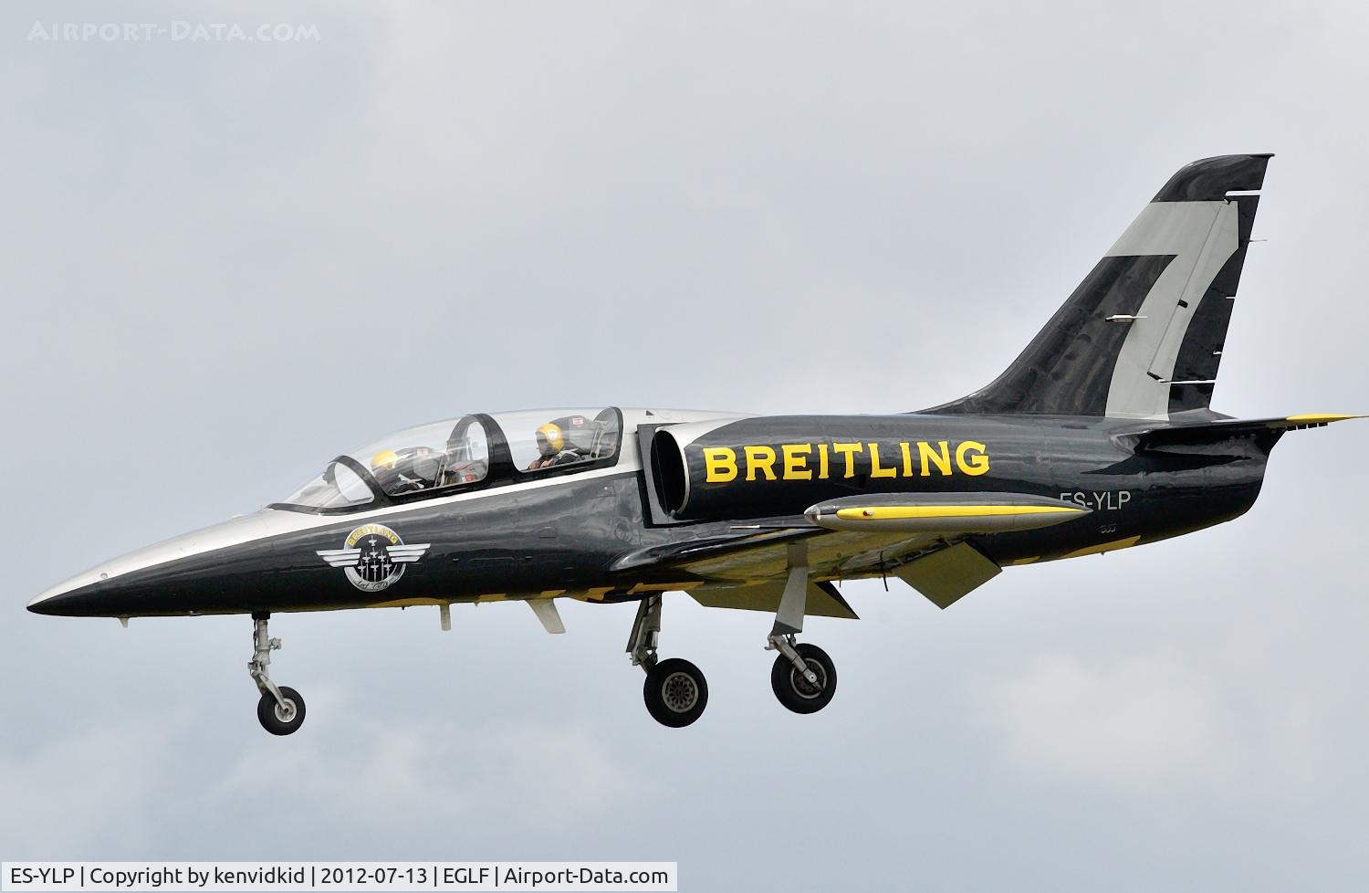 ES-YLP, Aero L-39 Albatros C/N 533620, Arriving back at FIA 2012 after a demo flight.