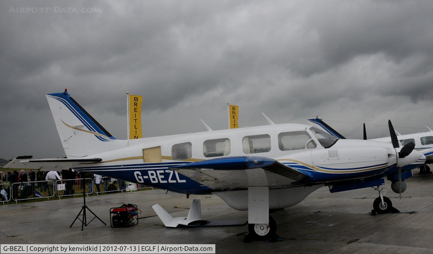 G-BEZL, 1977 Piper PA-31-310 Navajo Navajo C/N 31-7712054, On static display at FIA 2012.