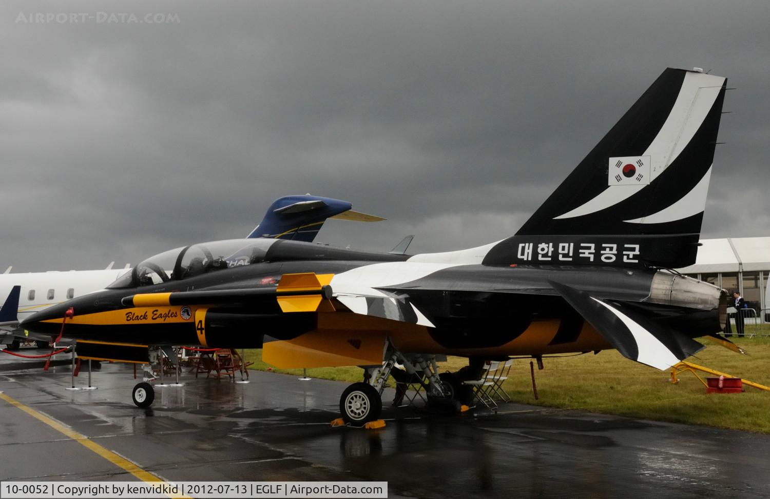 10-0052, 2010 Korean Aerospace Industries T-50B Golden Eagle C/N KA-052, On static display at FIA 2012.