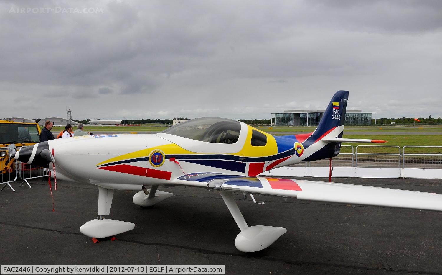 FAC2446, 2012 Lancair-CIAC T-90 Calima C/N 7, On static display at FIA 2012.