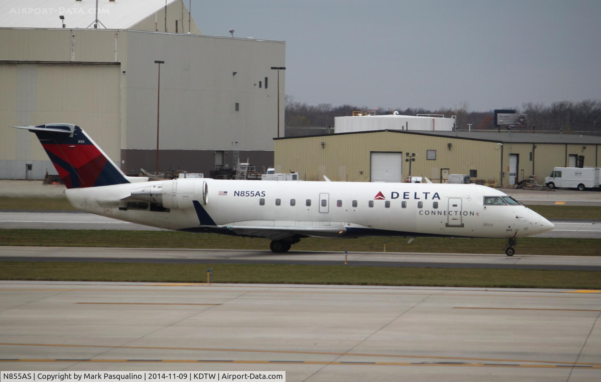 N855AS, 2000 Bombardier CRJ-200ER (CL-600-2B19) C/N 7395, CL-600-2B19
