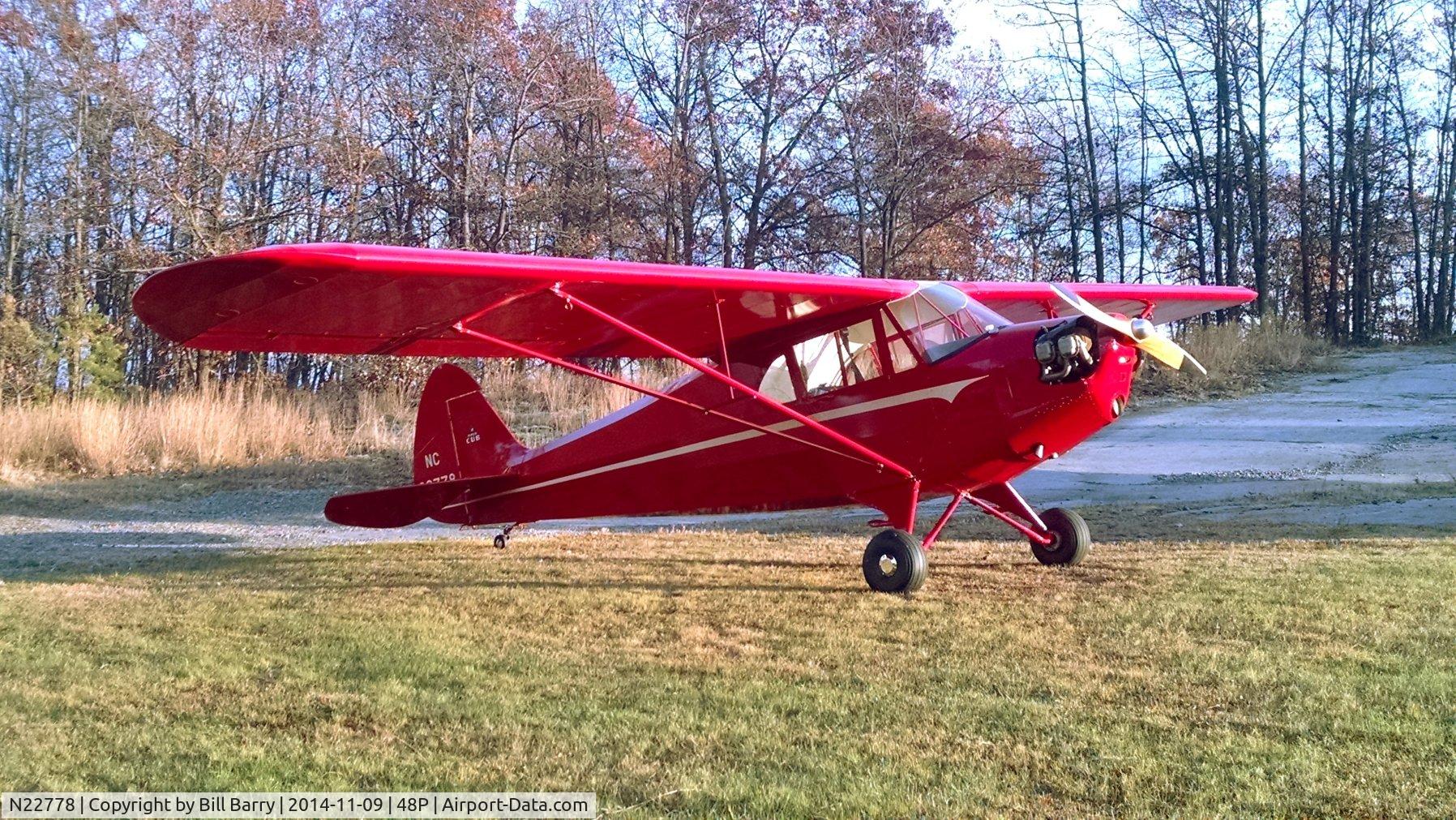 N22778, 1939 Piper J4 C/N 4-459, Bill did an outstanding restoration.