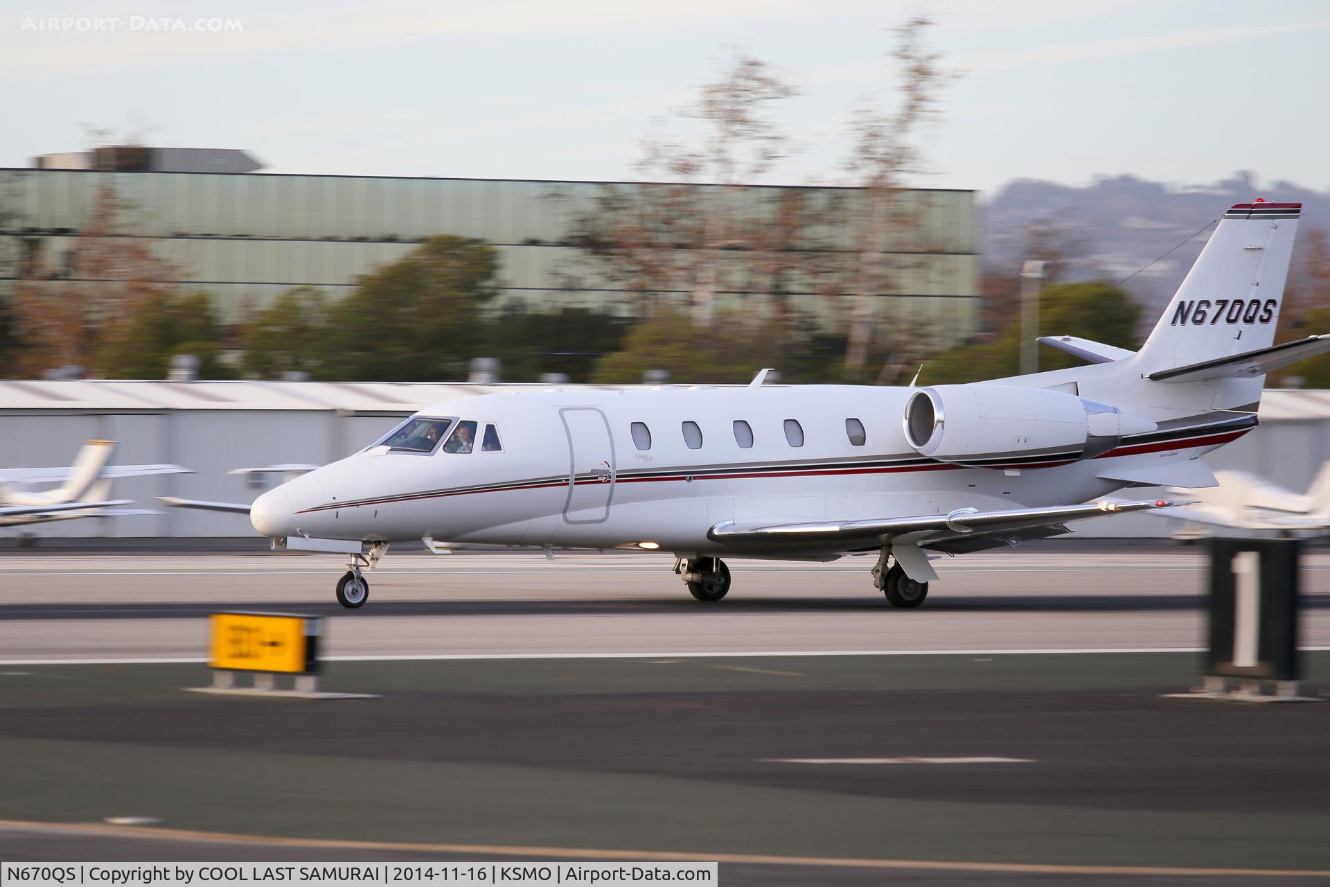 N670QS, 2001 Cessna 560XL Citation Excel C/N 560-5170, departing from Rwy21