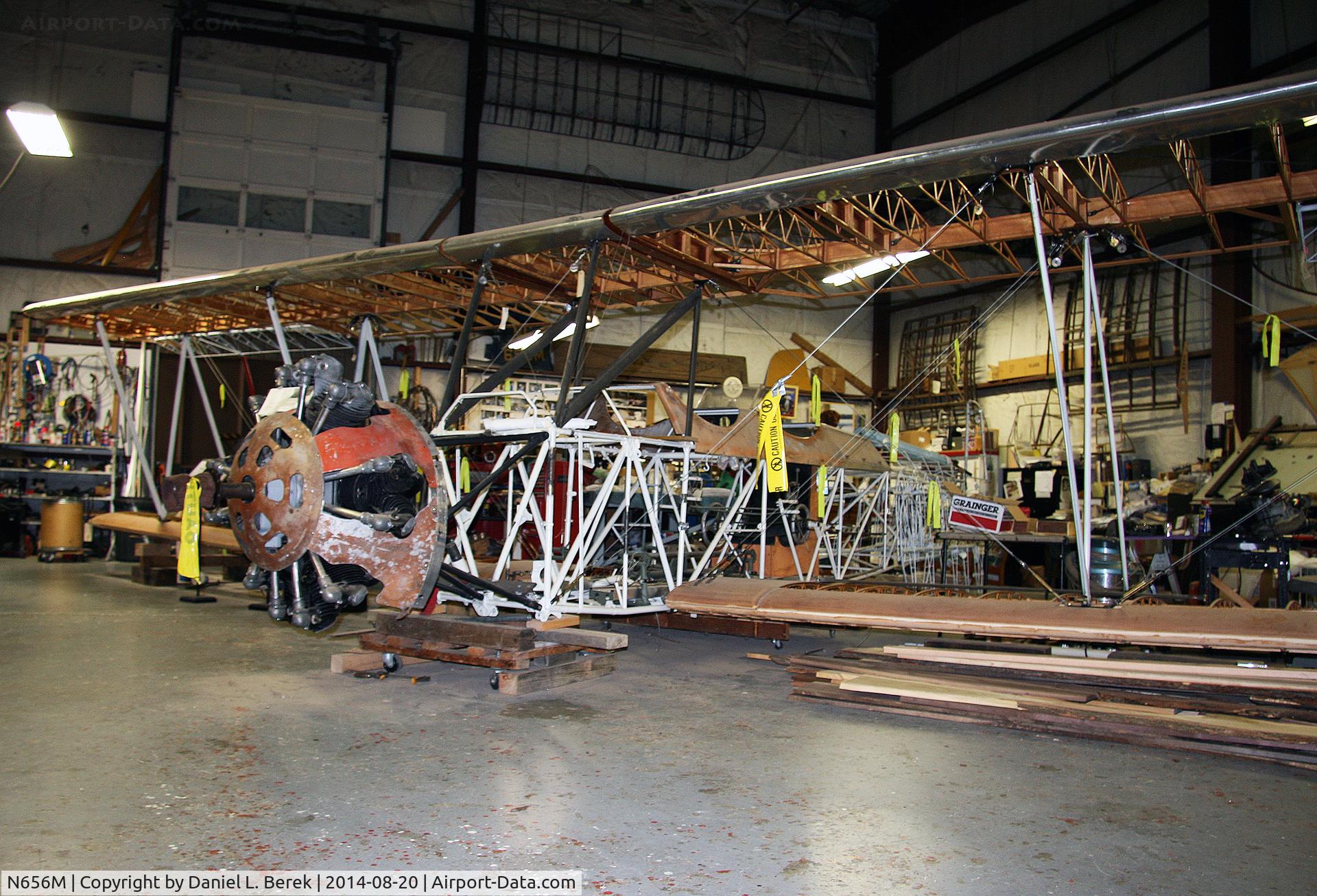 N656M, 1929 Curtiss-Wright Fledgling C/N B-109, It may not look like much now, but restoration of this classic aircraft is under way at the Glenn H. Curtiss Museum, Hammondsport, NY.