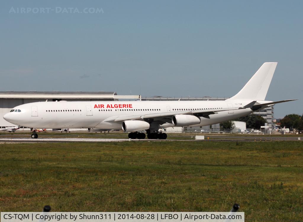 CS-TQM, 1995 Airbus A340-313 C/N 117, Lining up rwy 32R for departure...
