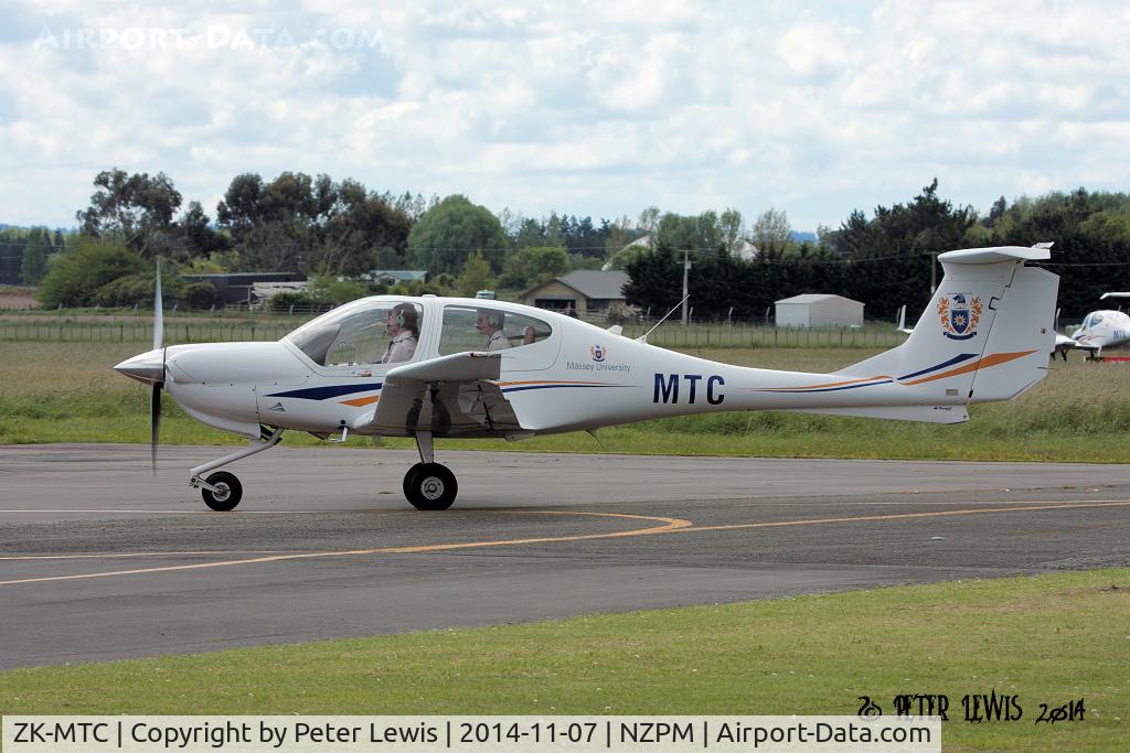 ZK-MTC, 2008 Diamond DA-40 Diamond Star C/N 40.942, Massey University School of Aviation, Palmerston North