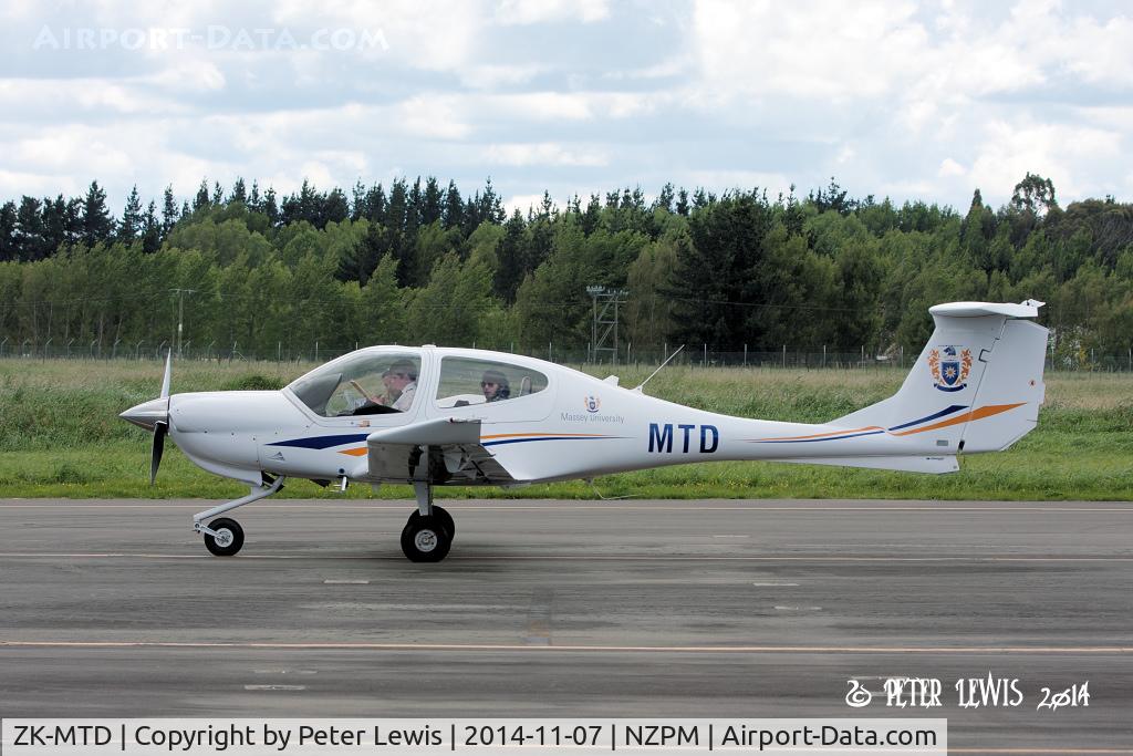 ZK-MTD, 2008 Diamond DA-40 Diamond Star C/N 40.944, Massey University School of Aviation, Palmerston North