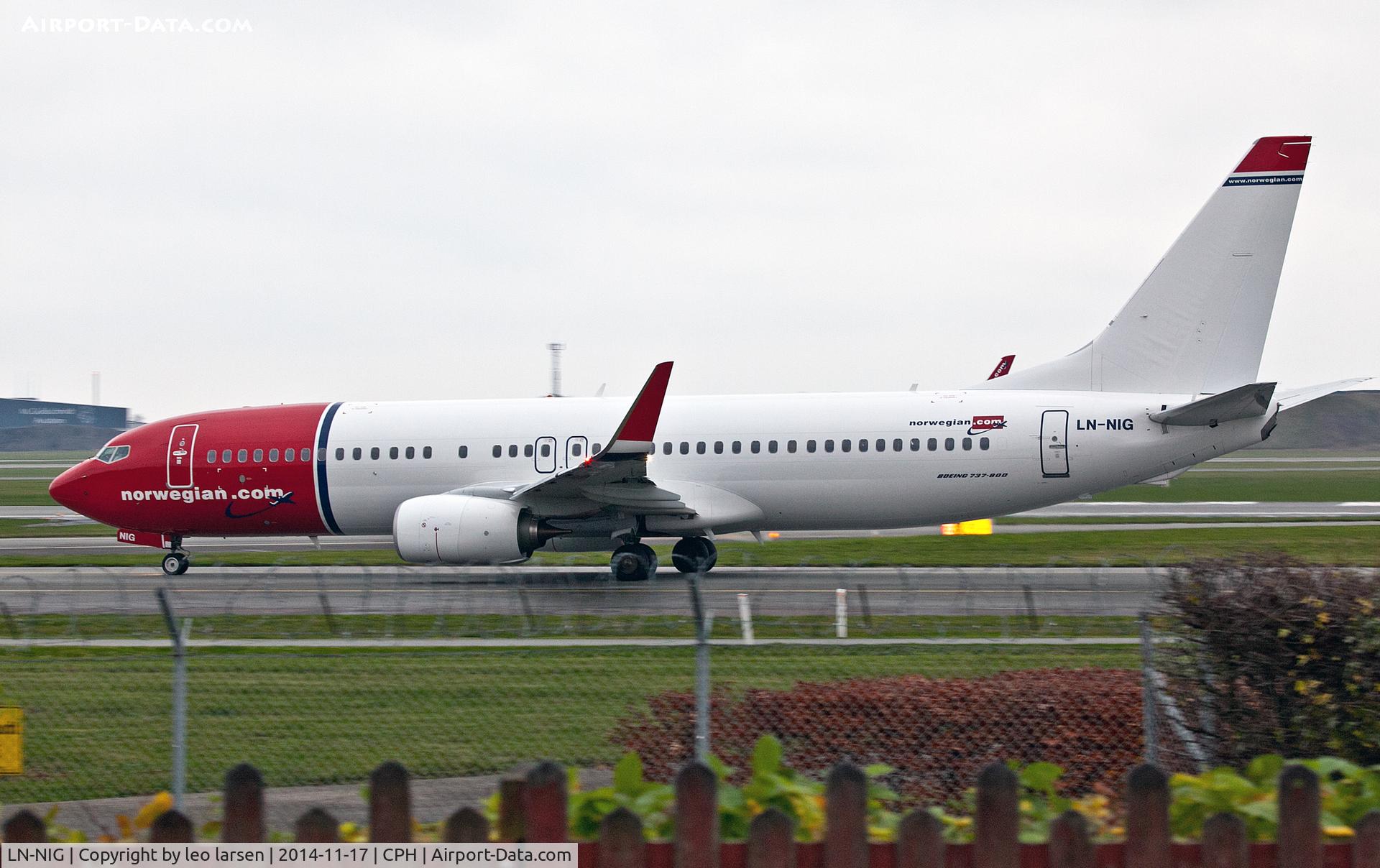 LN-NIG, 2014 Boeing 737-8JP C/N 43878, Copenhagen 17.11.14