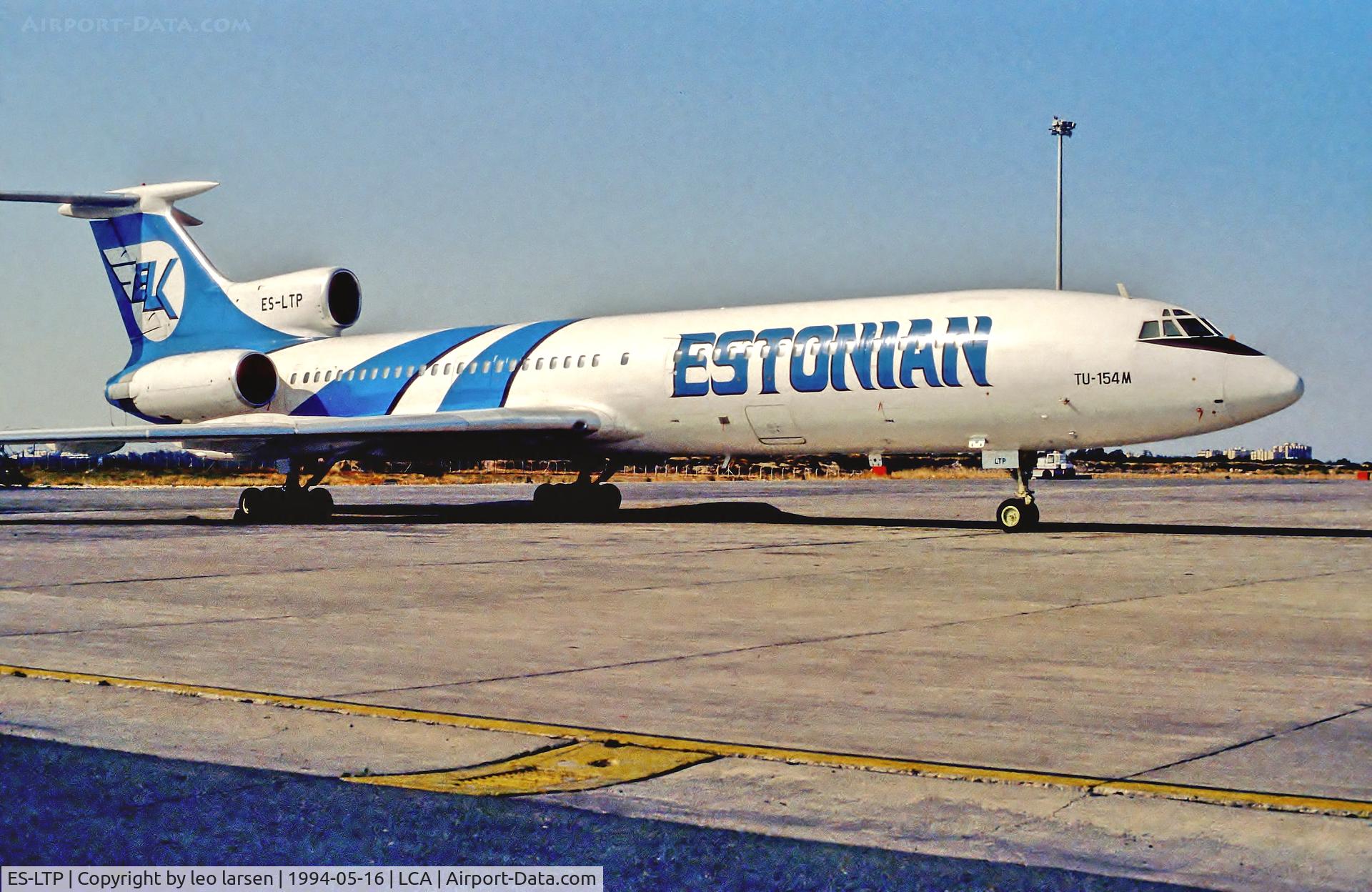 ES-LTP, 1992 Tupolev Tu-154M C/N 92A909, Larnaca Cyprus 16.5.94