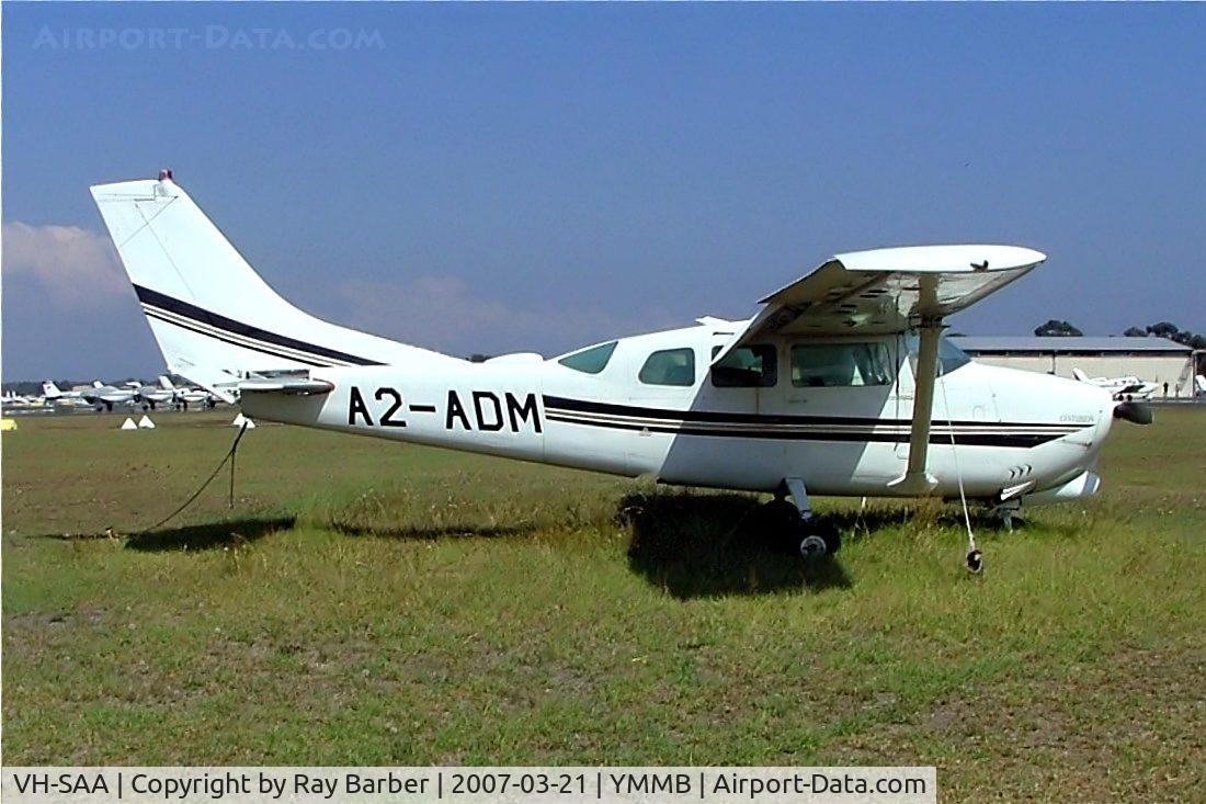 VH-SAA, 1964 Cessna 210D Centurion C/N 21058364, Cessna 210D Centurion [210-58364] Moorabbin~VH 21/03/2007. Marked A2-ADM not certain if it ever wore VH-SAA although registered as such..