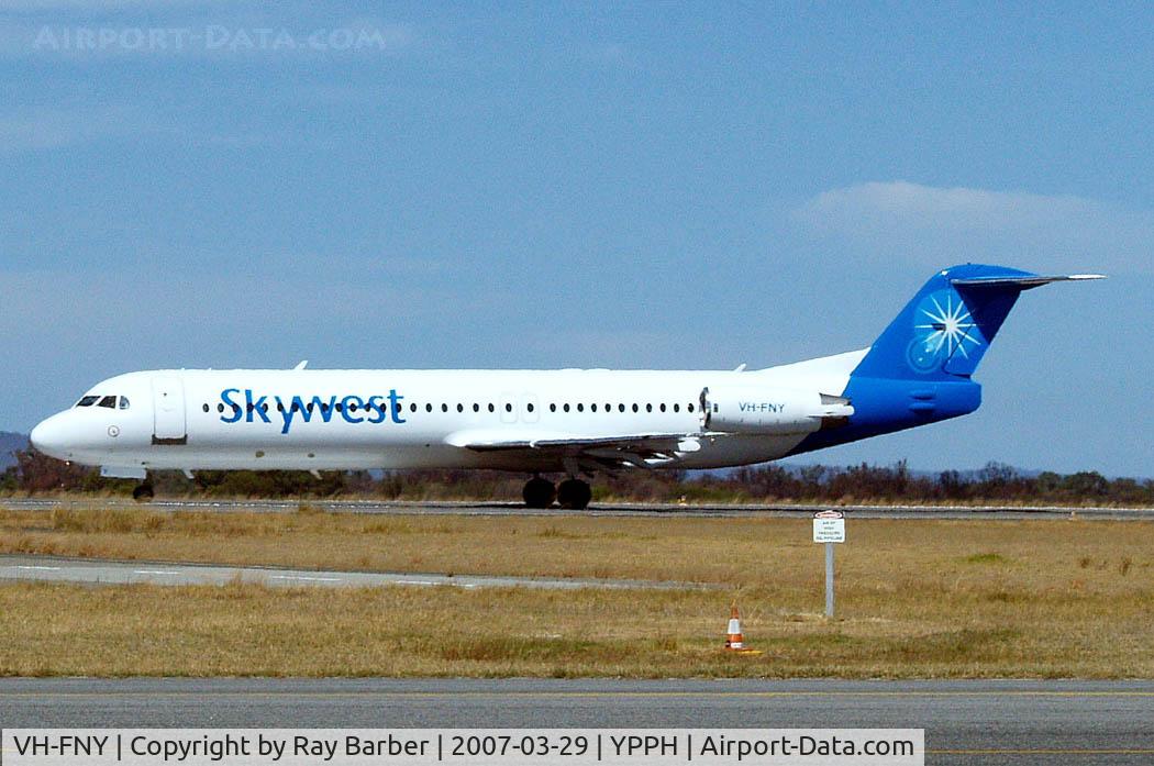 VH-FNY, 1994 Fokker 100 (F-28-0100) C/N 11484, Fokker F-100 [11484] (Skywest Airlines (Pty)) Perth Int'l~VH 29/03/2007