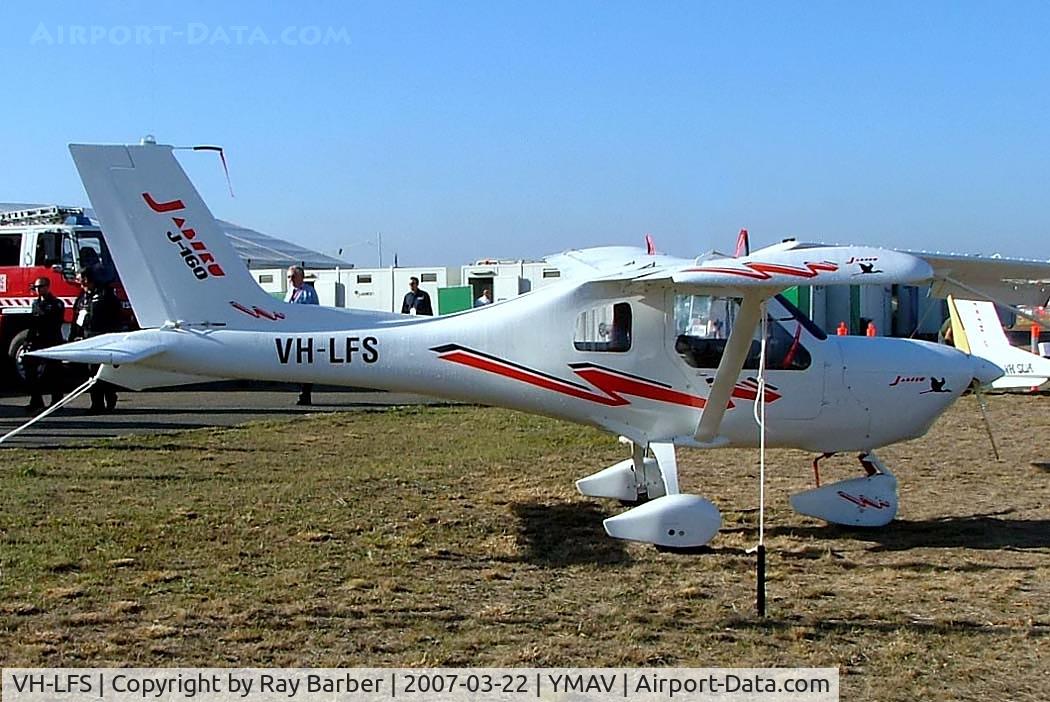 VH-LFS, Jabiru J160 C/N Not found VH-LFS, Jabaru J-160 [Unknown] Avalon~VH 22/03/2007. Never registered with the Australian CASA possibly only applied for Avalon Exhibition.