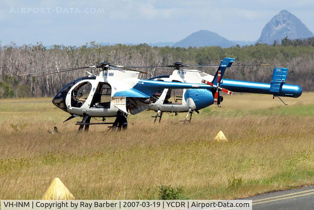 VH-INM, 1991 McDonnell Douglas MD-500E (369E) C/N 0457E, McDonnell Douglas MD-500E (369E) [0457E] Caloundra~VH 19/03/2007
