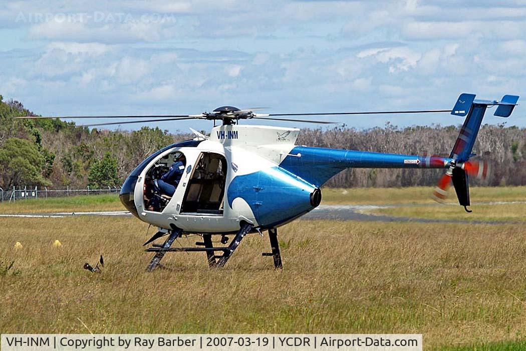 VH-INM, 1991 McDonnell Douglas MD-500E (369E) C/N 0457E, McDonnell Douglas MD-500E (369E) [0457E] Caloundra~VH 19/03/2007