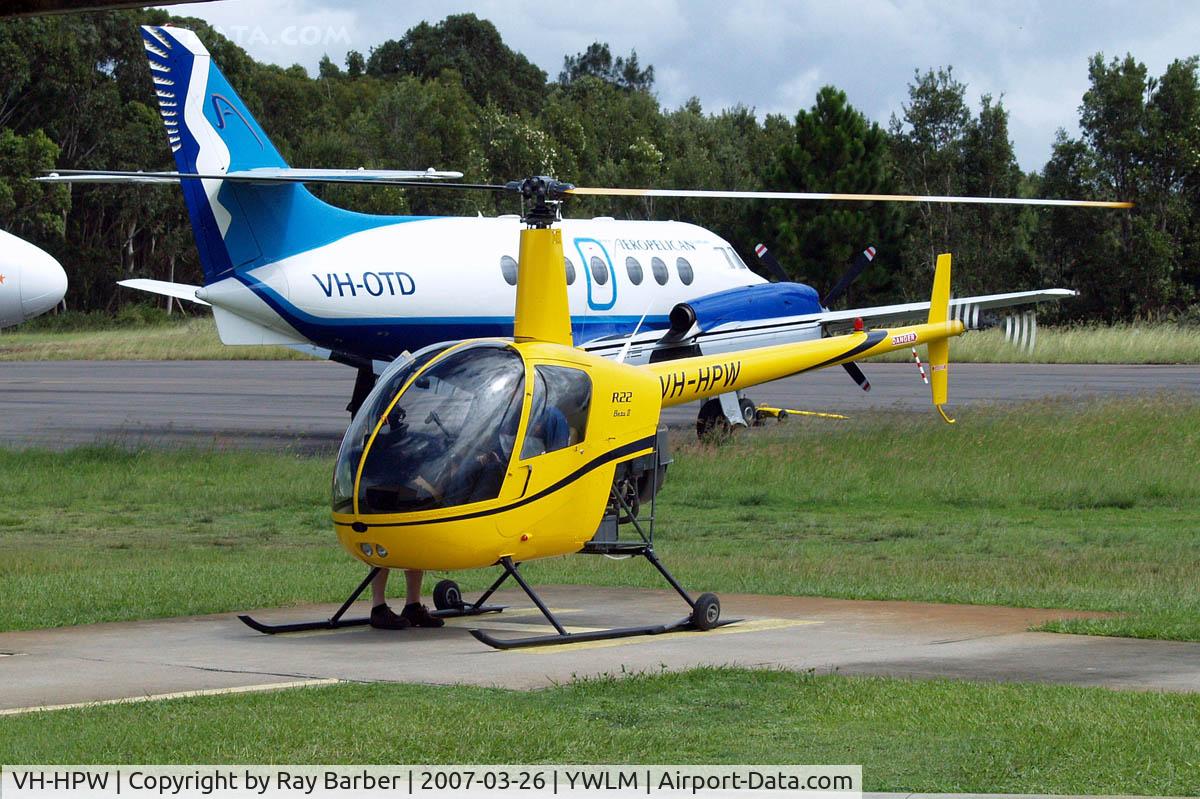 VH-HPW, 2002 Robinson R22 BETA C/N 3352, Robinson R-22 Beta II [3352] Newcastle-RAAF Williamtown~VH 26/03/2007