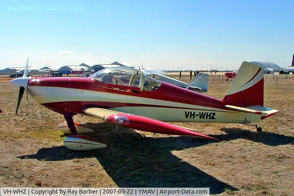 VH-WHZ, 2005 Vans RV-7 C/N 71038, Van's RV-7 [71038] Avalon~VH 22/03/2007