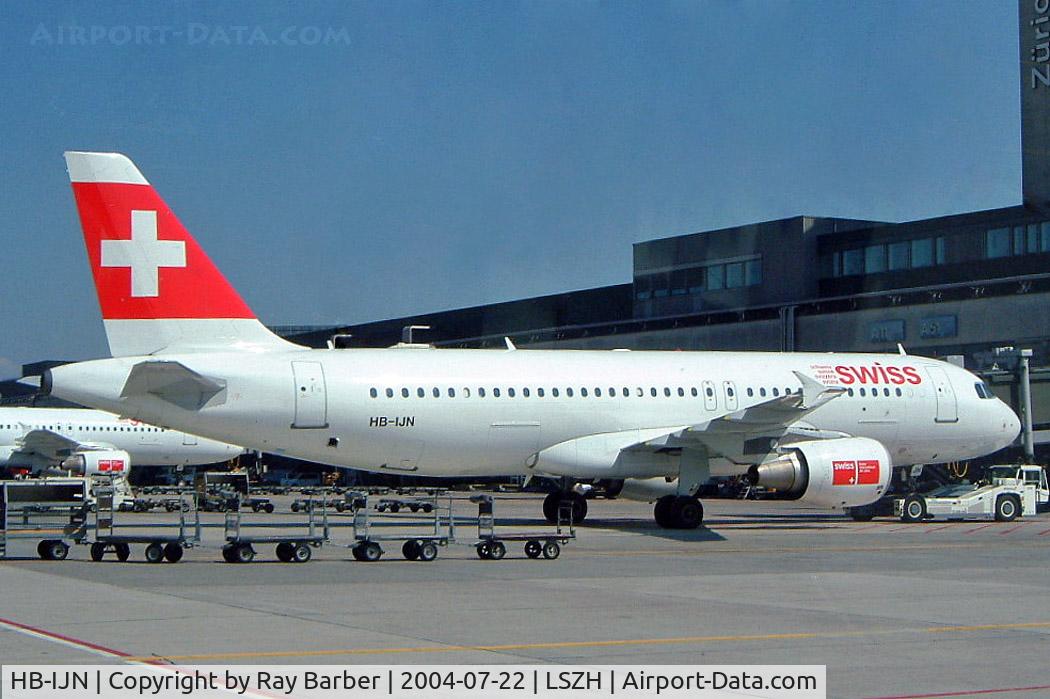 HB-IJN, 1996 Airbus A320-214 C/N 643, Airbus A320-214 [0643] (Swiss International Air Lines) Zurich~HB 22/07/2004