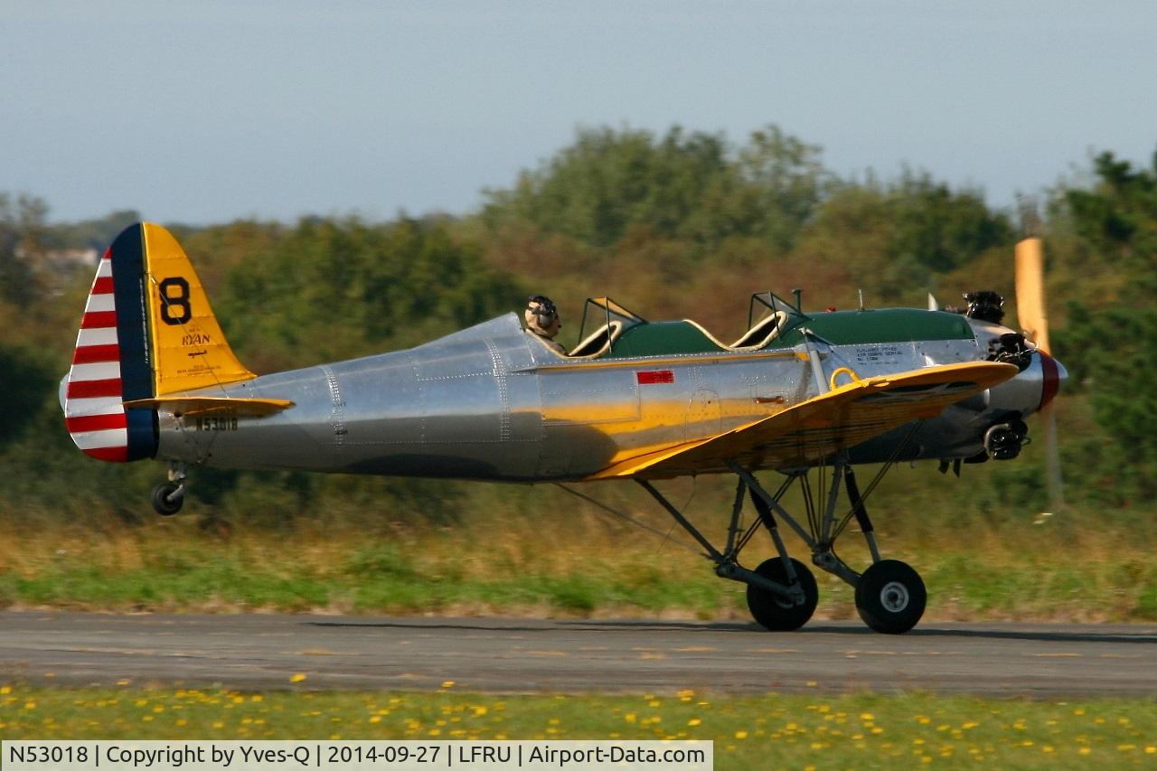 N53018, 1941 Ryan Aeronautical ST3KR C/N 1164, Ryan Aeronautical ST3KR, Take off rwy 05, Morlaix-Ploujean airport (LFRU-MXN) air show in september 2014
