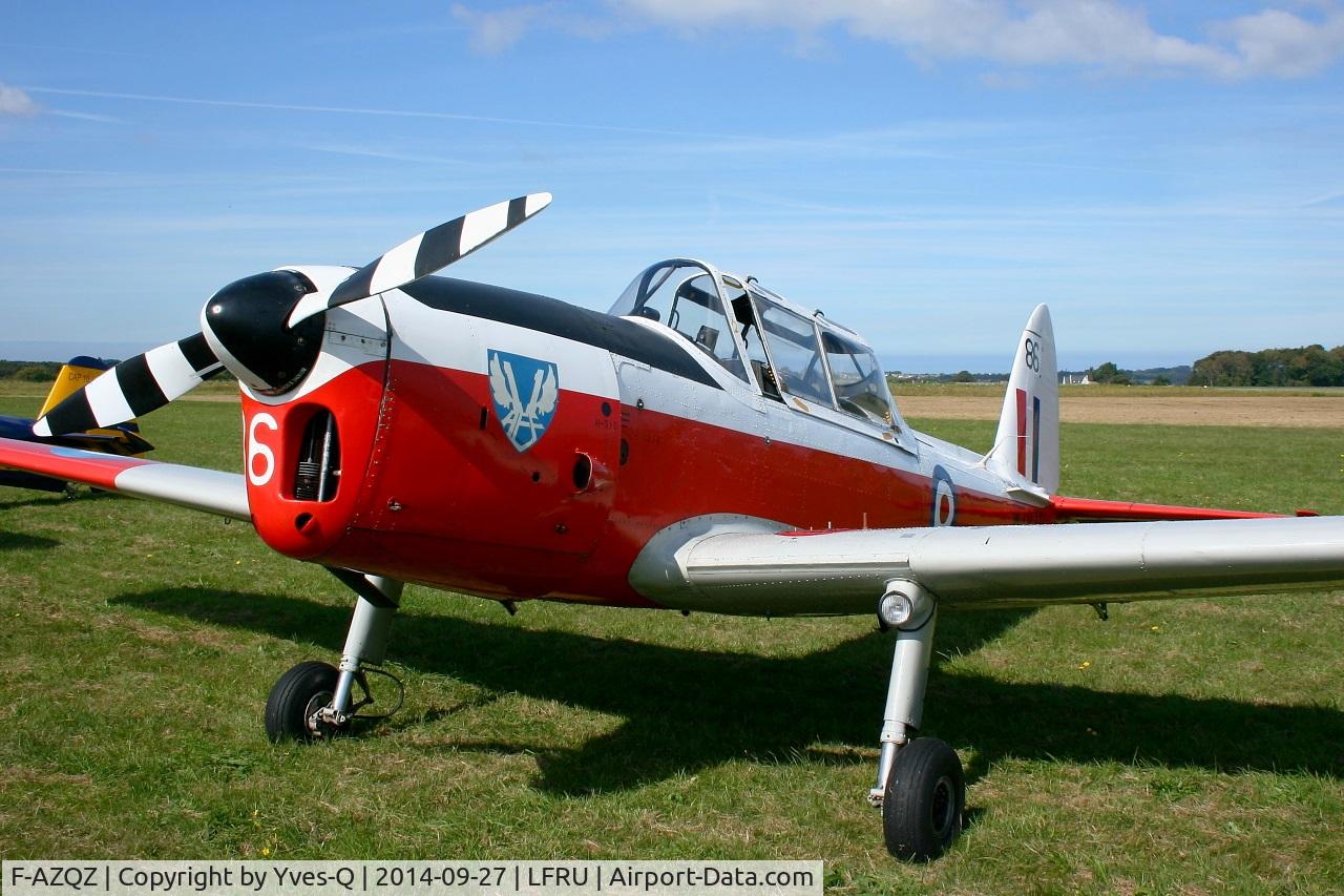 F-AZQZ, 1953 De Havilland DHC-1 Chipmunk T.10 C/N C1/0916, De Havilland DHC-1 Chipmunk T.10, Static display, Morlaix-Ploujean airport (LFRU-MXN) air show in september 2014