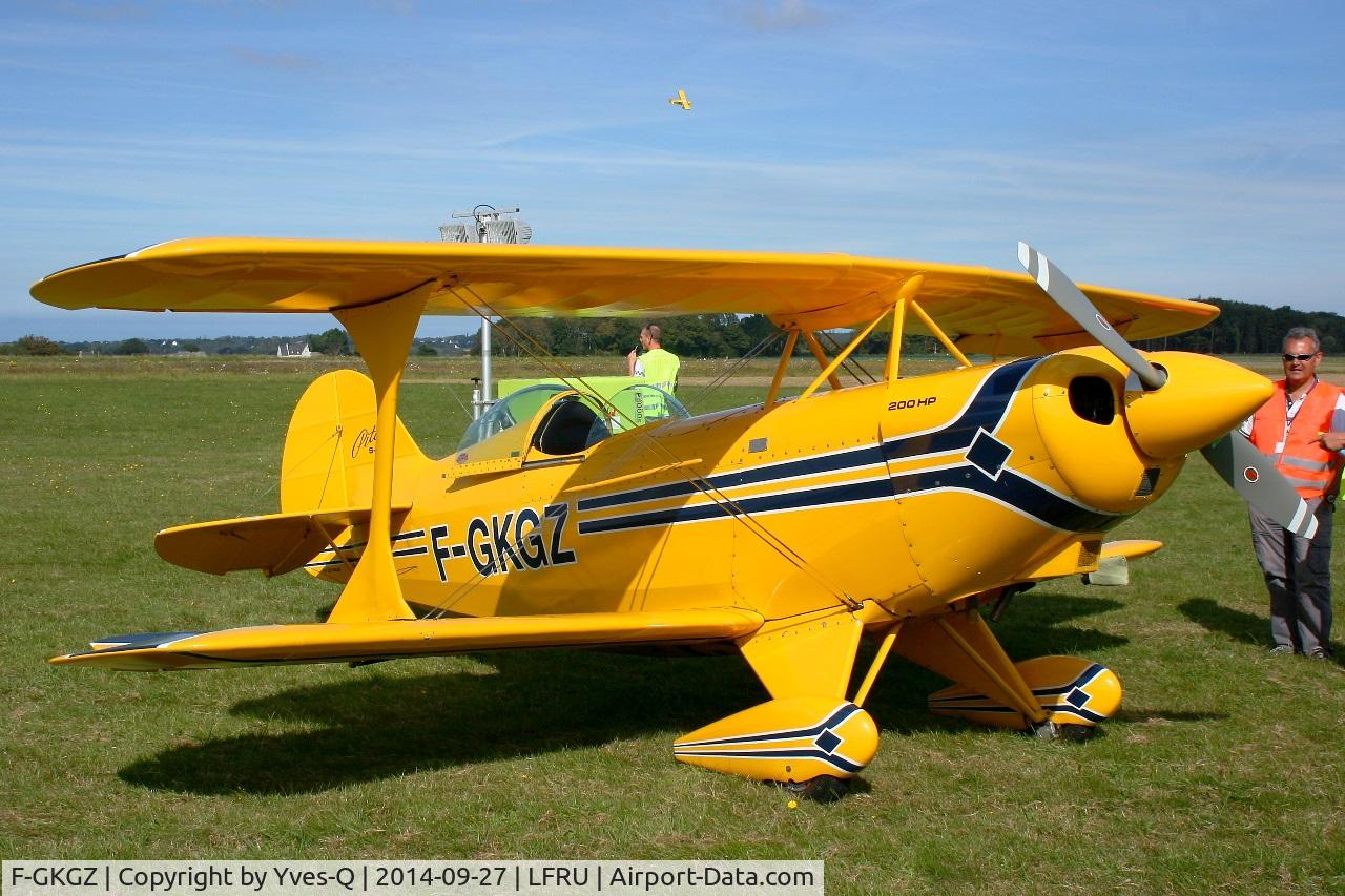 F-GKGZ, 1977 Pitts S-2A Special C/N 2149, Pitts S-2A Special, Static display, Morlaix-Ploujean airport (LFRU-MXN) air show in september 2014