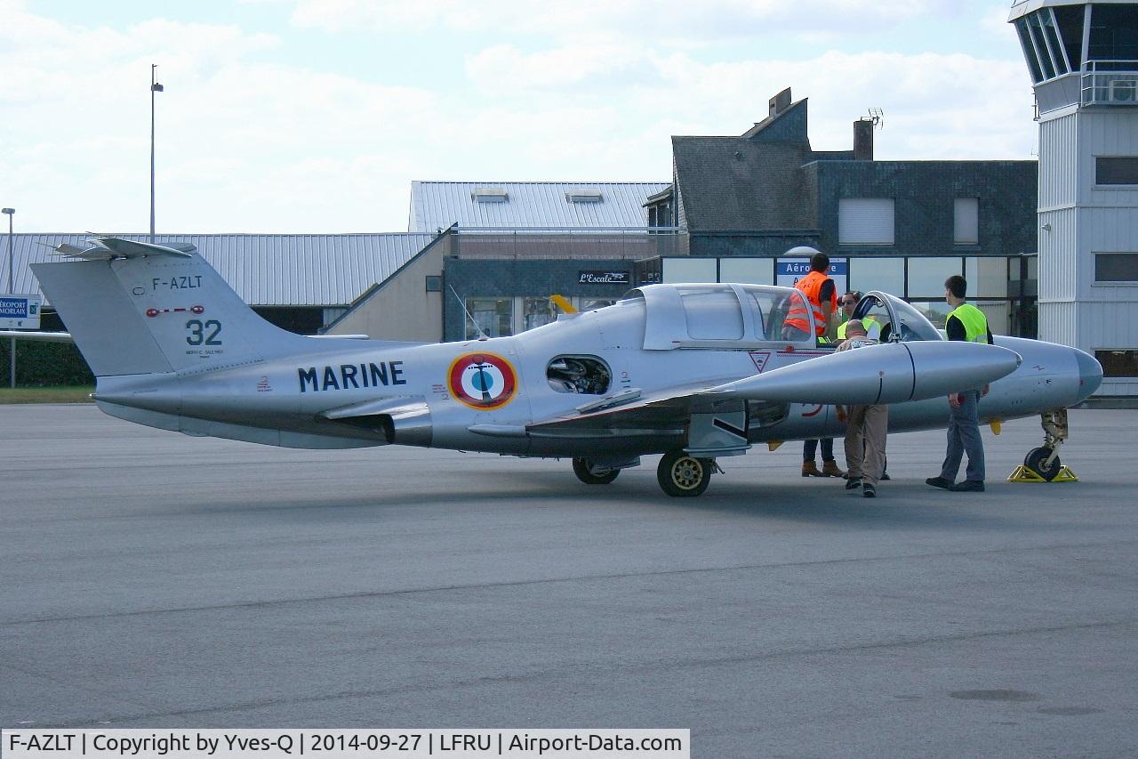F-AZLT, 1958 Morane-Saulnier MS.760 Paris I C/N 32, Morane-Saulnier MS-760A, Morlaix-Ploujean airport (LFRU-MXN) air show in september 2014