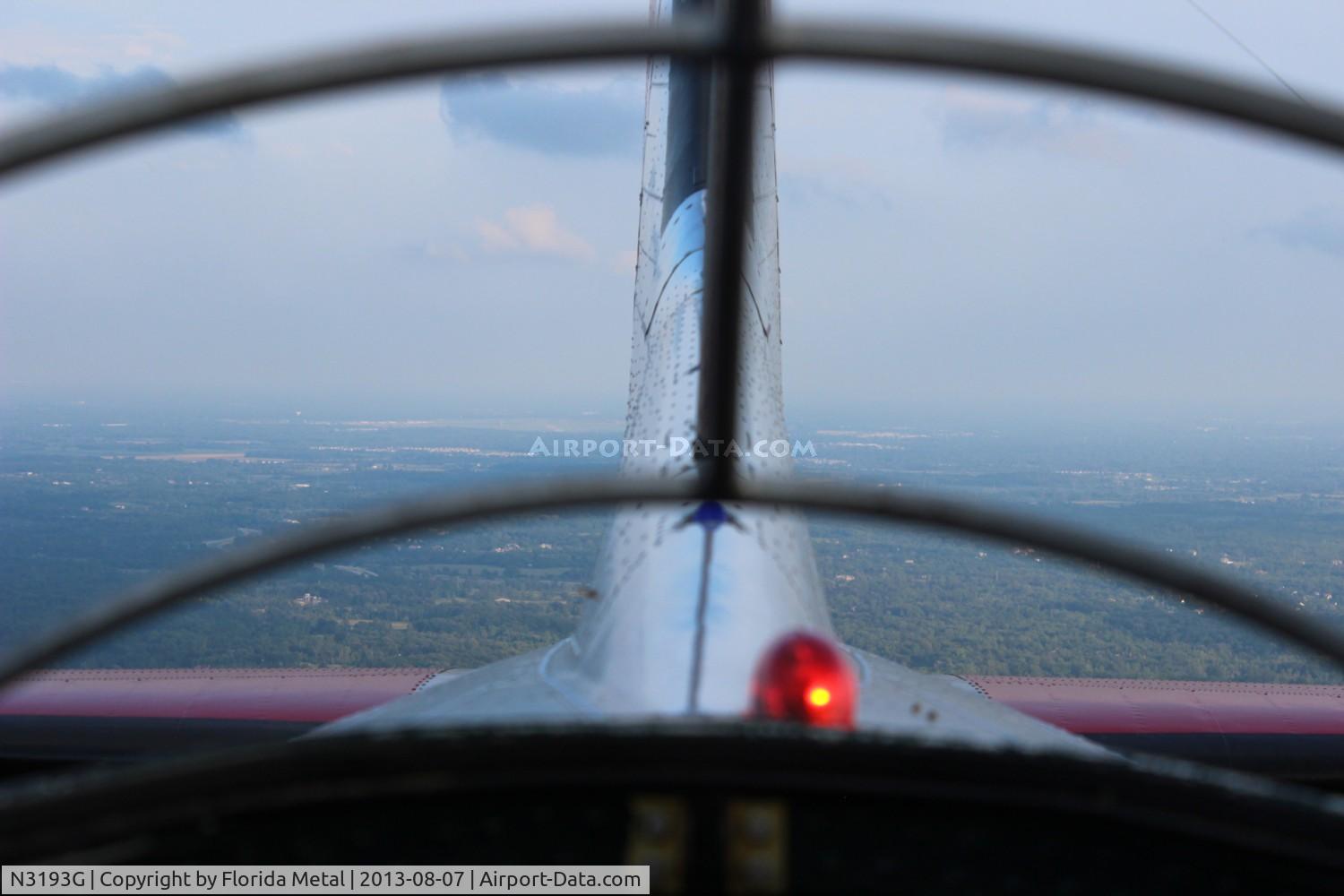 N3193G, 1944 Boeing B-17G Flying Fortress C/N 77255, Yankee Lady In Flight looking through the top turret.