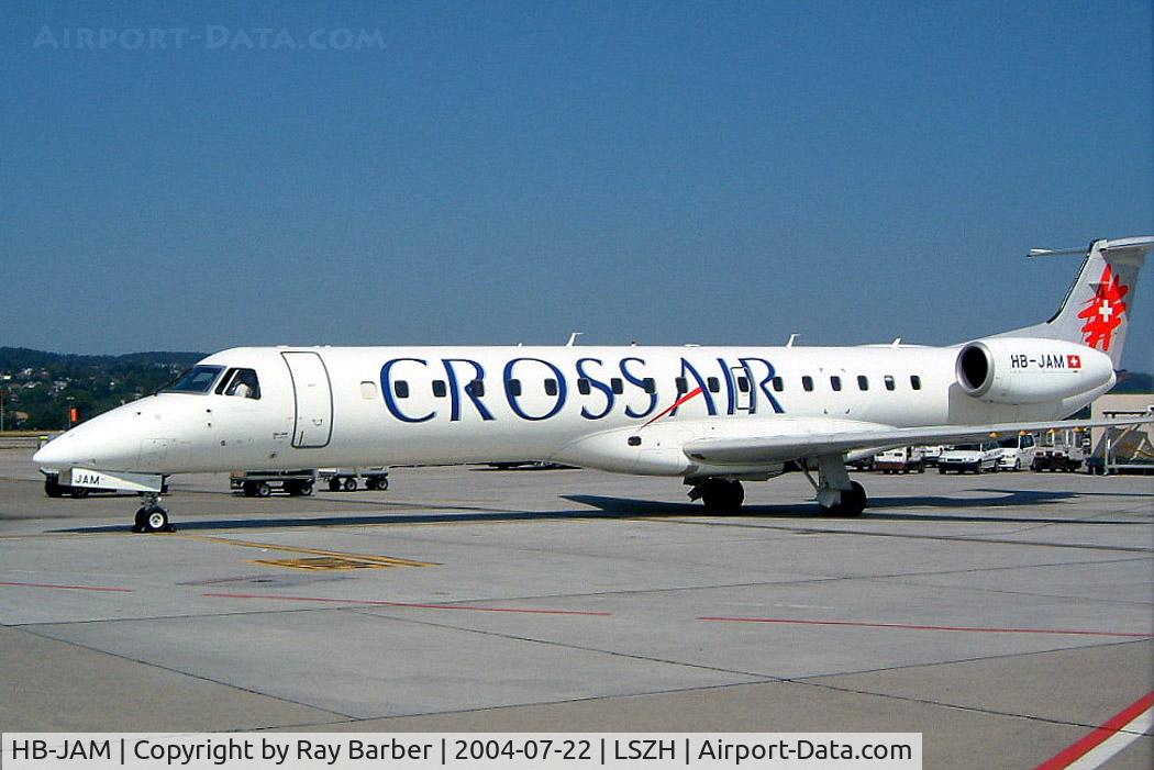 HB-JAM, 2001 Embraer EMB-145LU (ERJ-145LU) C/N 145420, Embraer ERJ-145LU [145420] (Crossair) Zurich~HB 22/07/2004