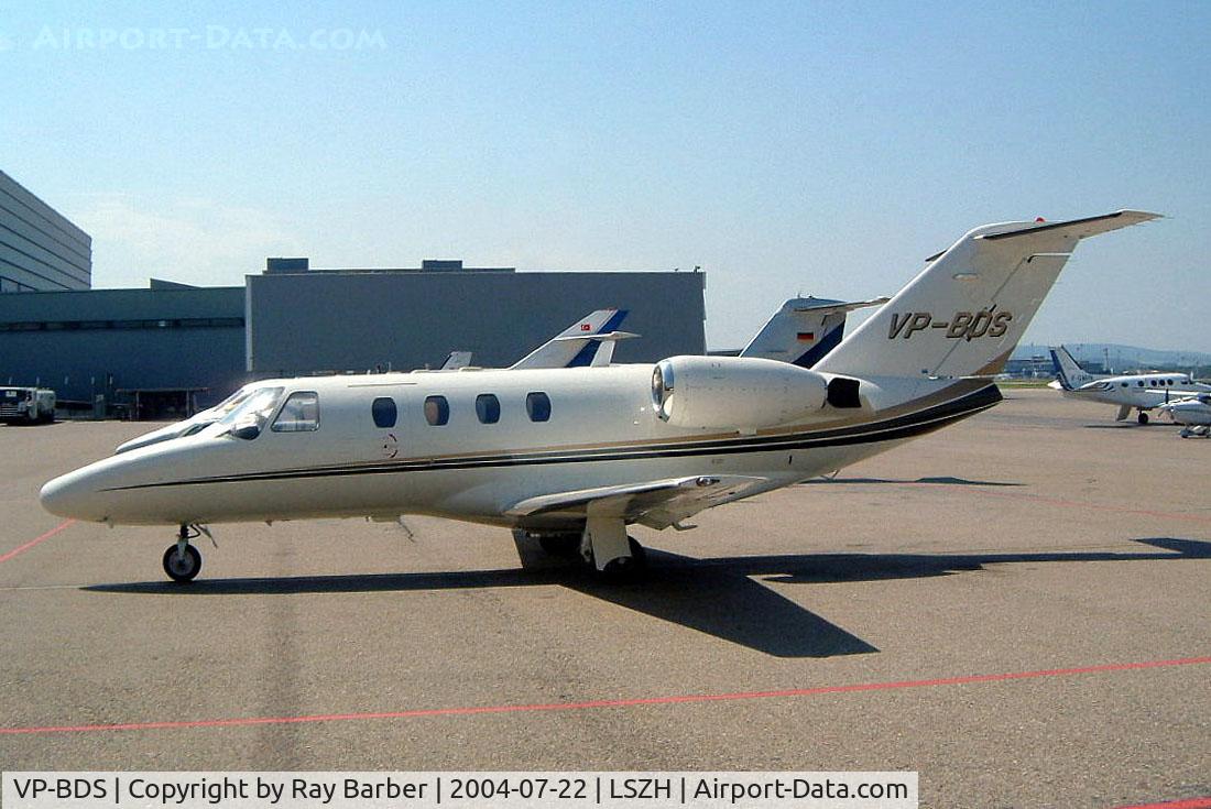 VP-BDS, Cessna 525 CitationJet C/N 525-0180, Cessna CitationJet [525-180] Zurich~HB 22/07/2004