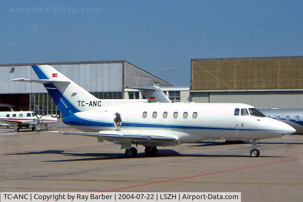 TC-ANC, 1991 British Aerospace BAe.125-800B C/N 258208, British Aerospace BAe 125-800A [258208] Zurich~HB 22/07/2004
