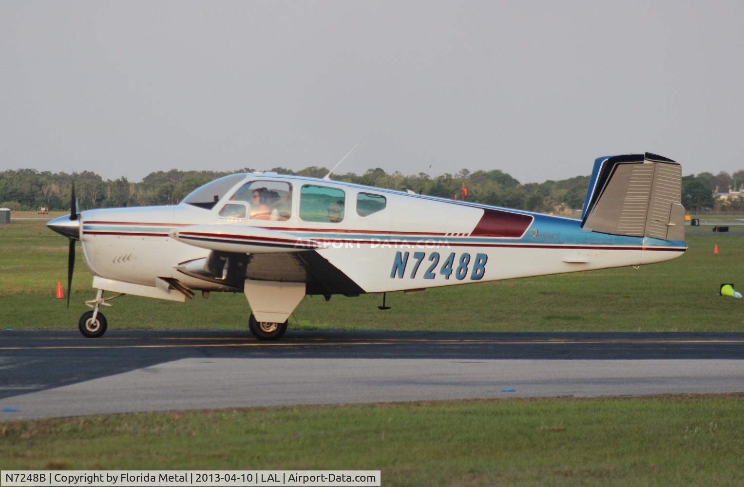 N7248B, 1958 Beech J35 Bonanza C/N D-5584, Beech J35 Bonanza