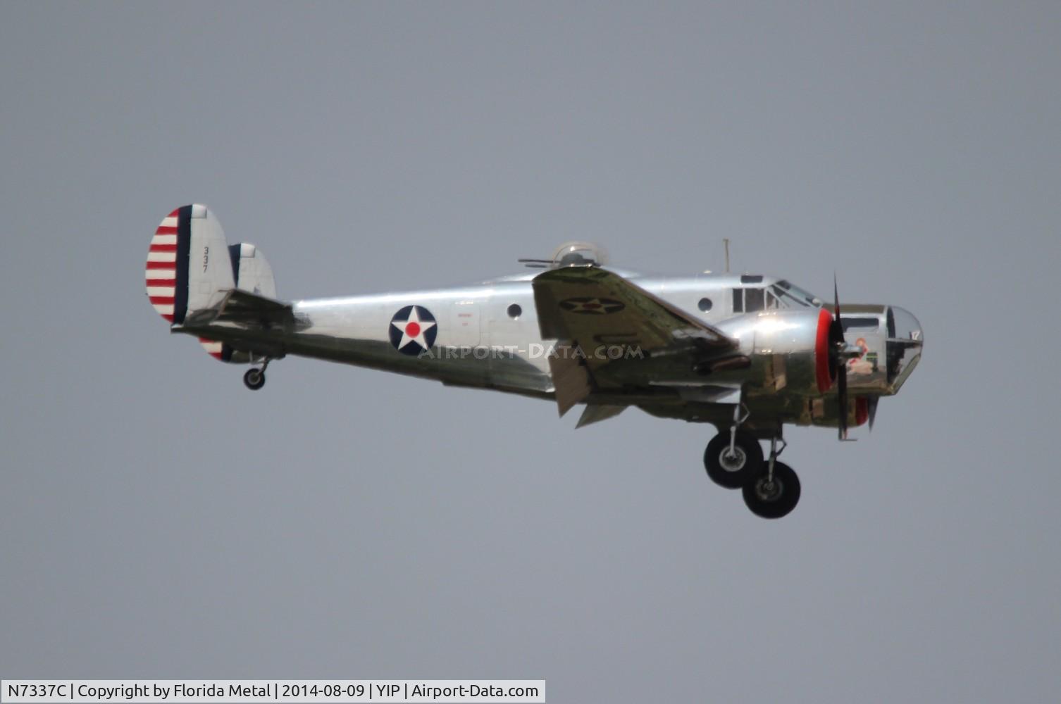 N7337C, 1943 Beech AT-11 Kansan C/N 4597, AT-11
