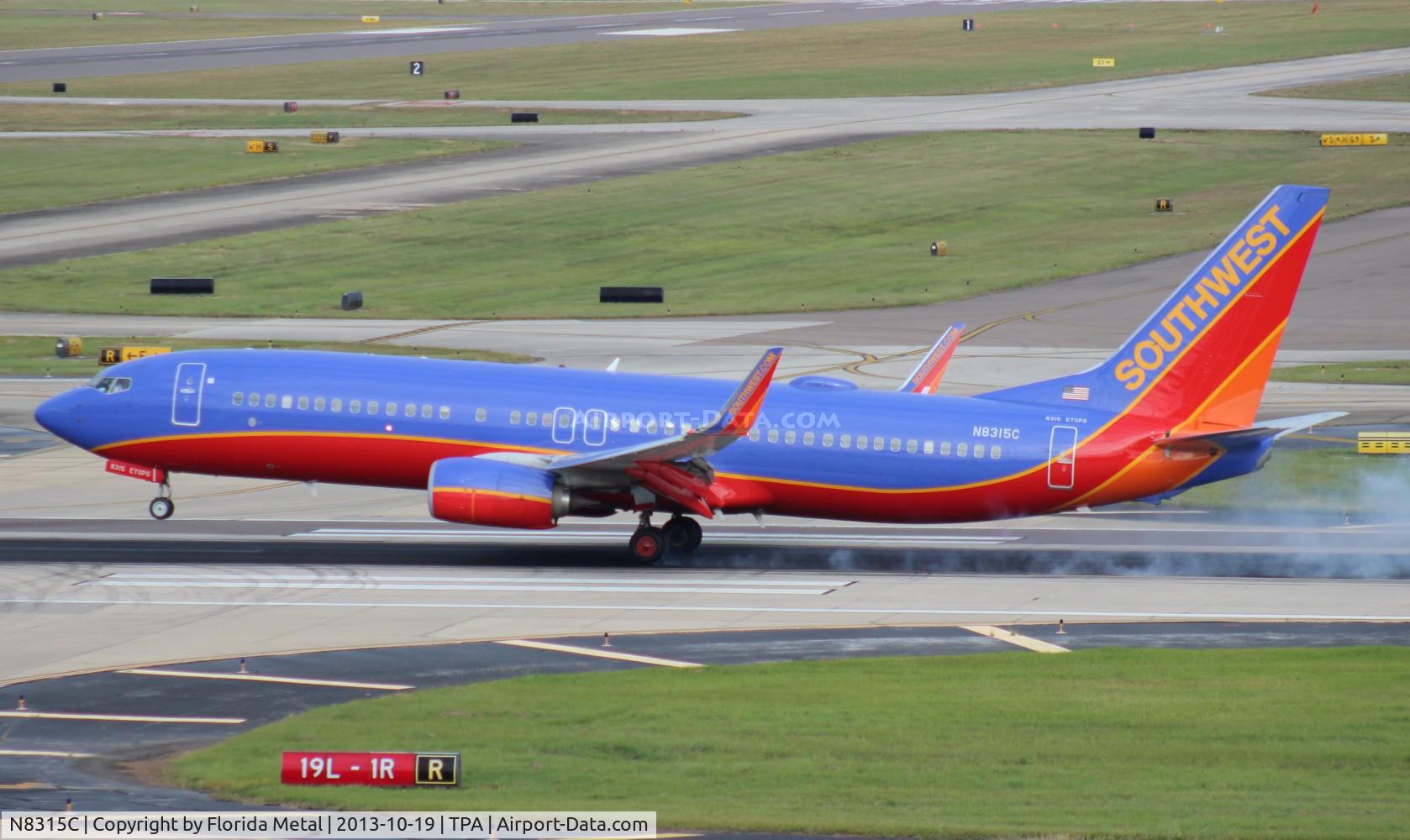 N8315C, 2012 Boeing 737-8H4 C/N 38811, Southwest 737-800