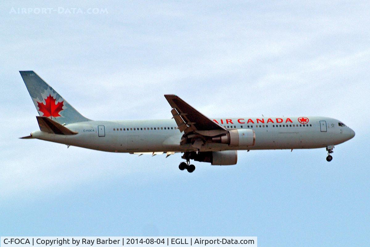 C-FOCA, 1990 Boeing 767-375/ER C/N 24575, Boeing 767-375ER [24575] (Air Canada) Home~G 04/08/2014. On approach 27L.