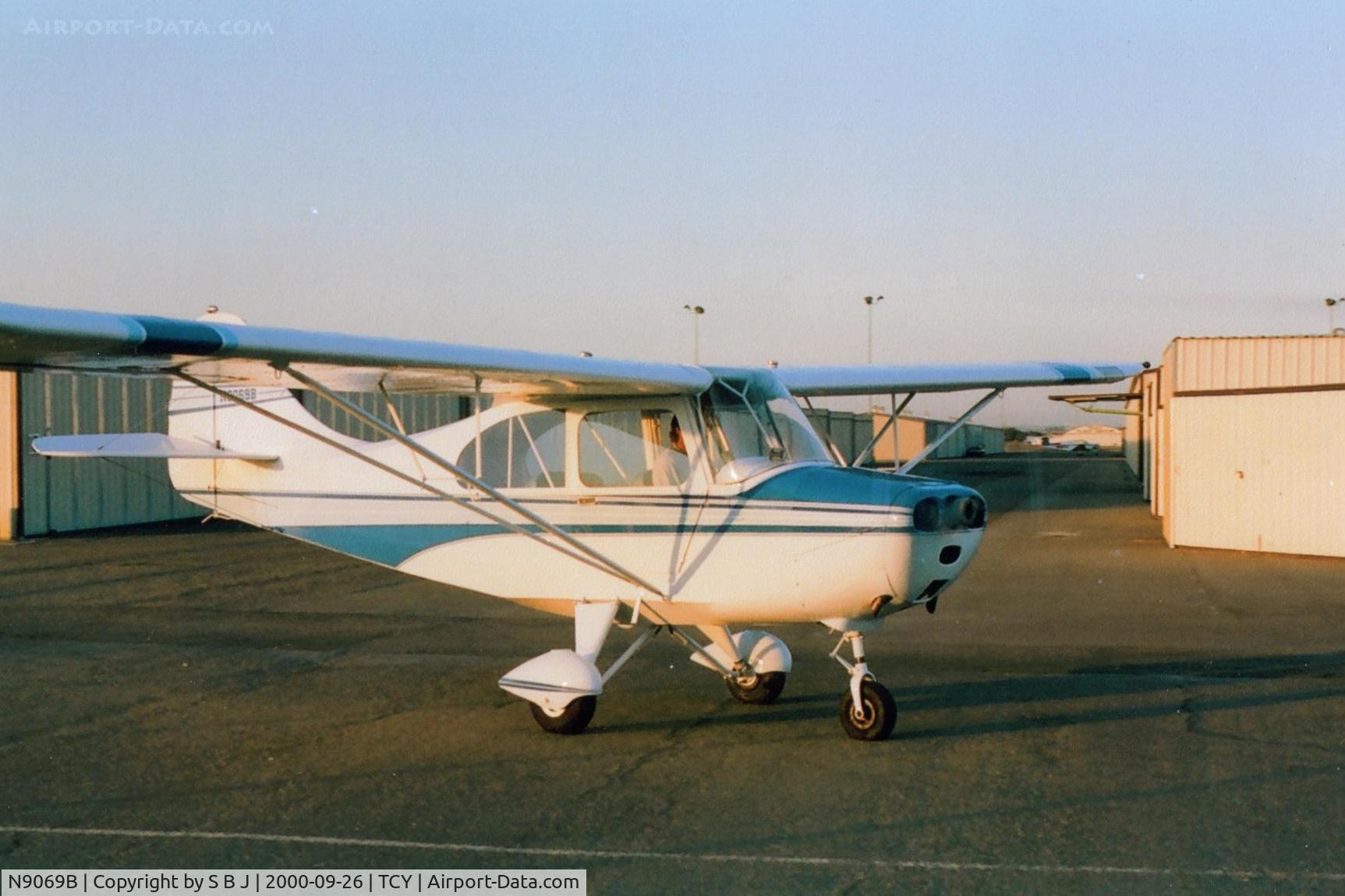 N9069B, 1958 Champion 7FC C/N 7FC-153, 69B at the Tracy airport just before its test flight.