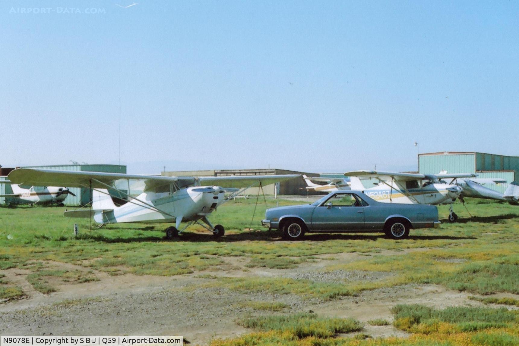 N9078E, 1946 Aeronca 11AC Chief C/N 11AC-710, 78E at the Fremont airport not long befor it closed in 1986.