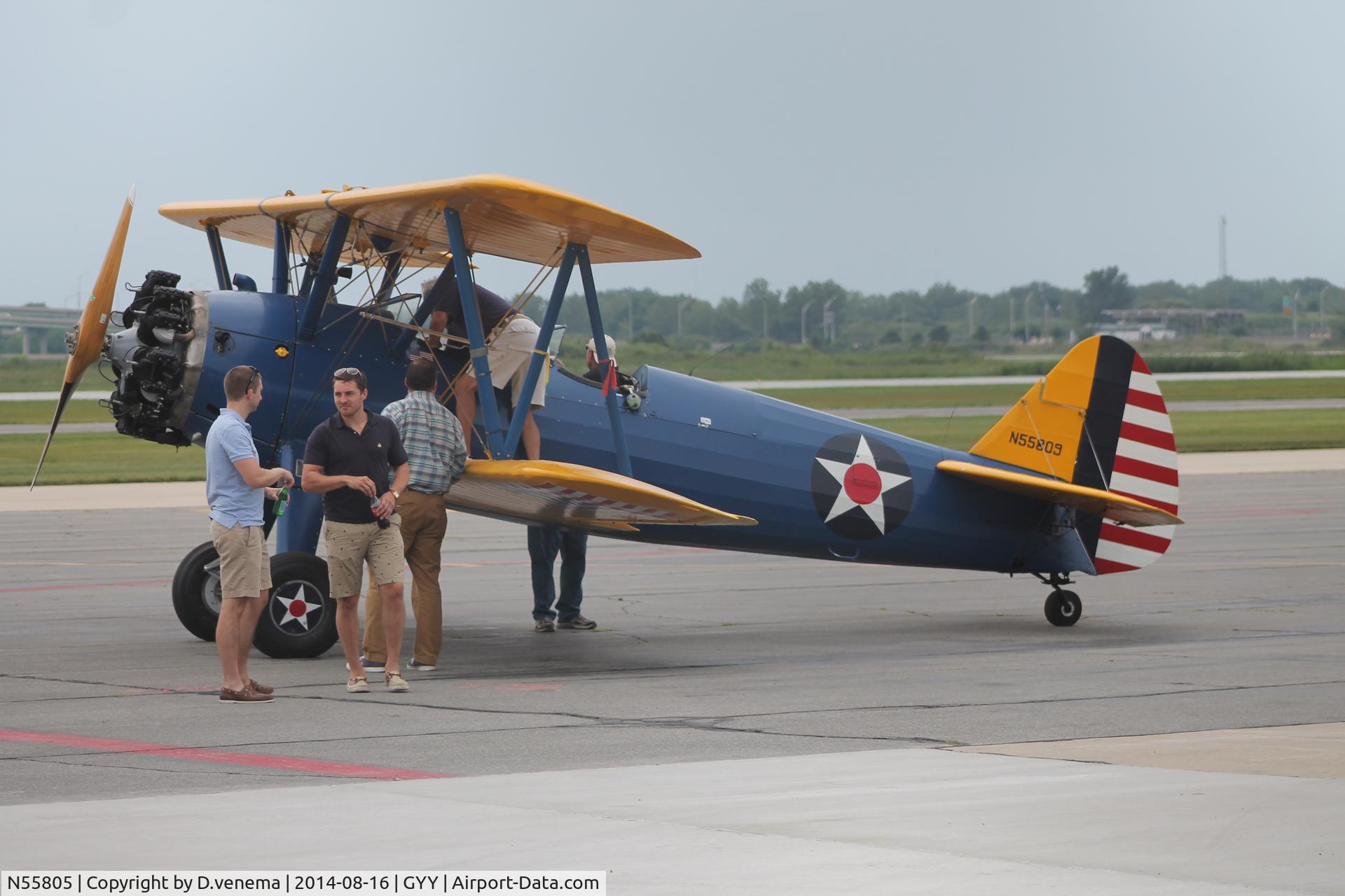 N55805, 1941 Boeing A75N1 (PT17) C/N 75-2794, Chicago Air Show
